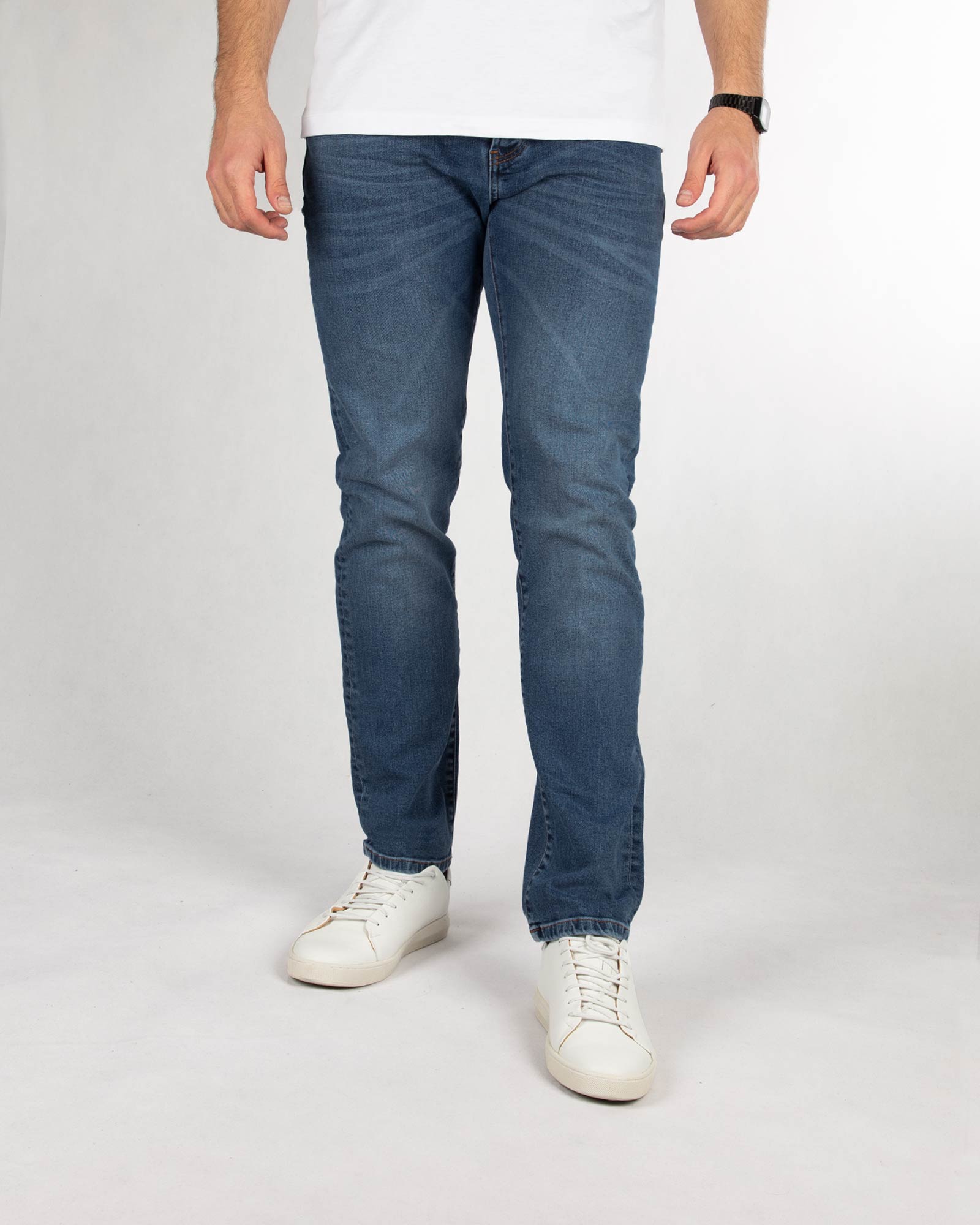 شلوار جین مردانه 1201548- آبی تیره (1)