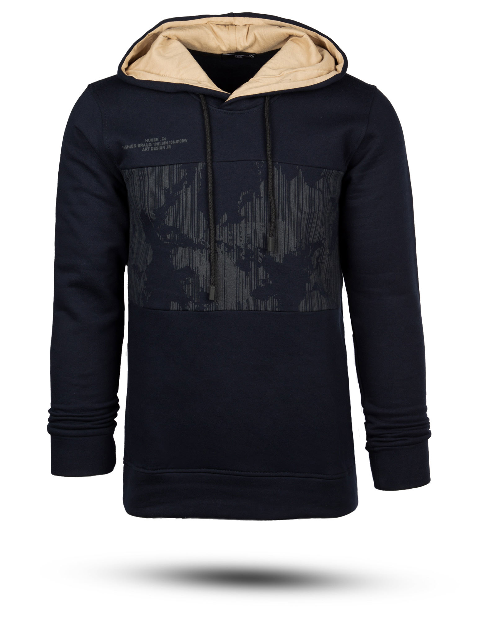 هودی مردانه 0089 - سرمه‌ای تیره