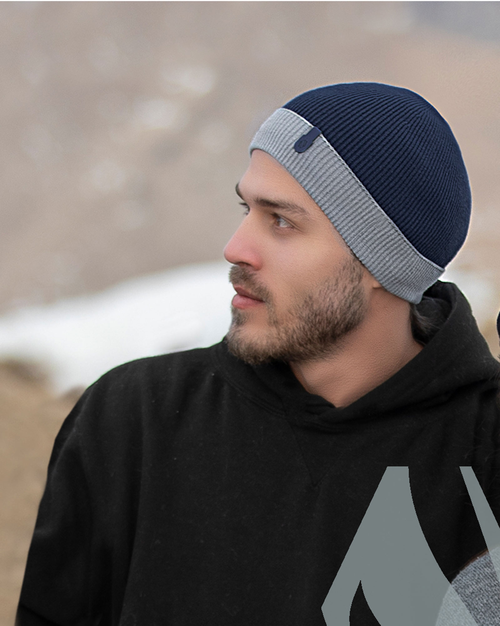 کلاه بافتنی 30097 - آبی نفتی