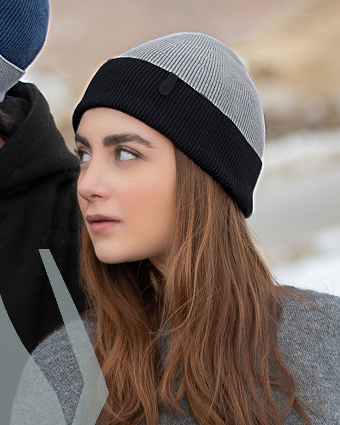 کلاه بافتنی 30097 - ملانژ