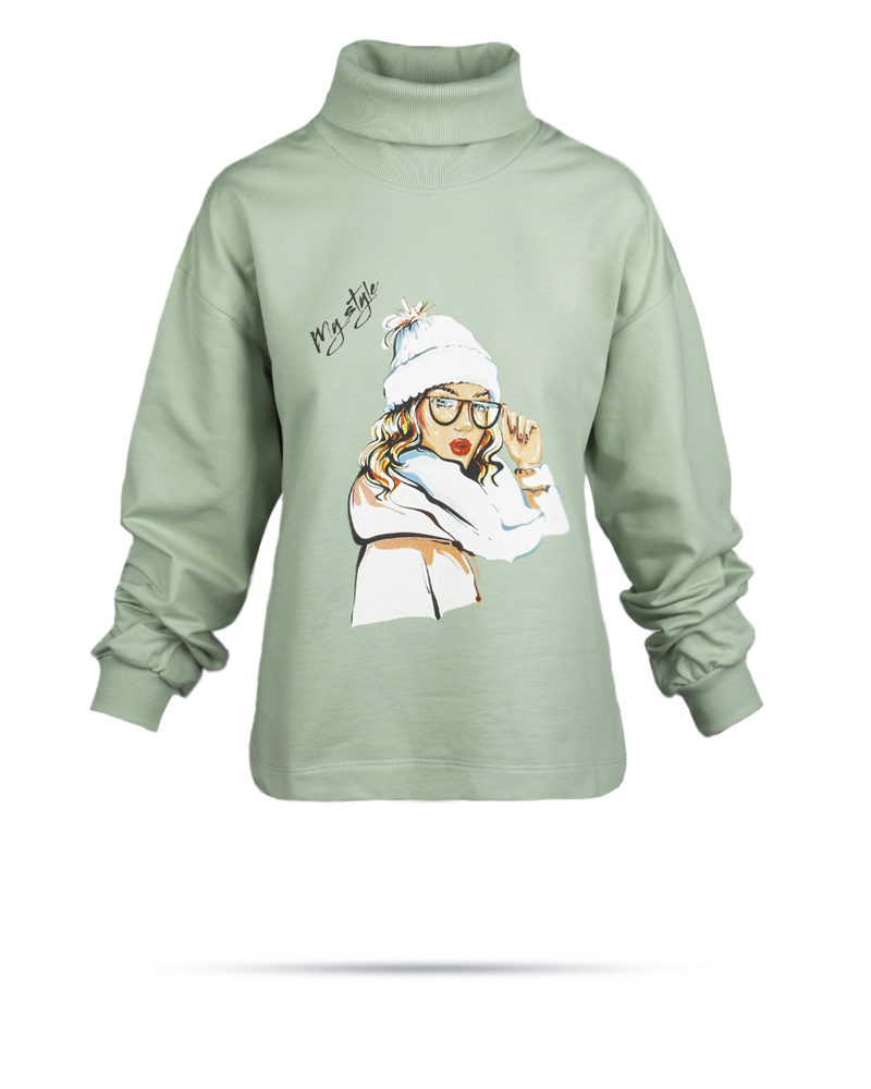 بلوز دورس زنانه 0133 - سبز زمردی