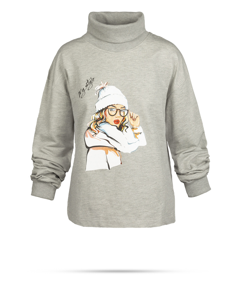 بلوز دورس زنانه 0133 - ملانژ