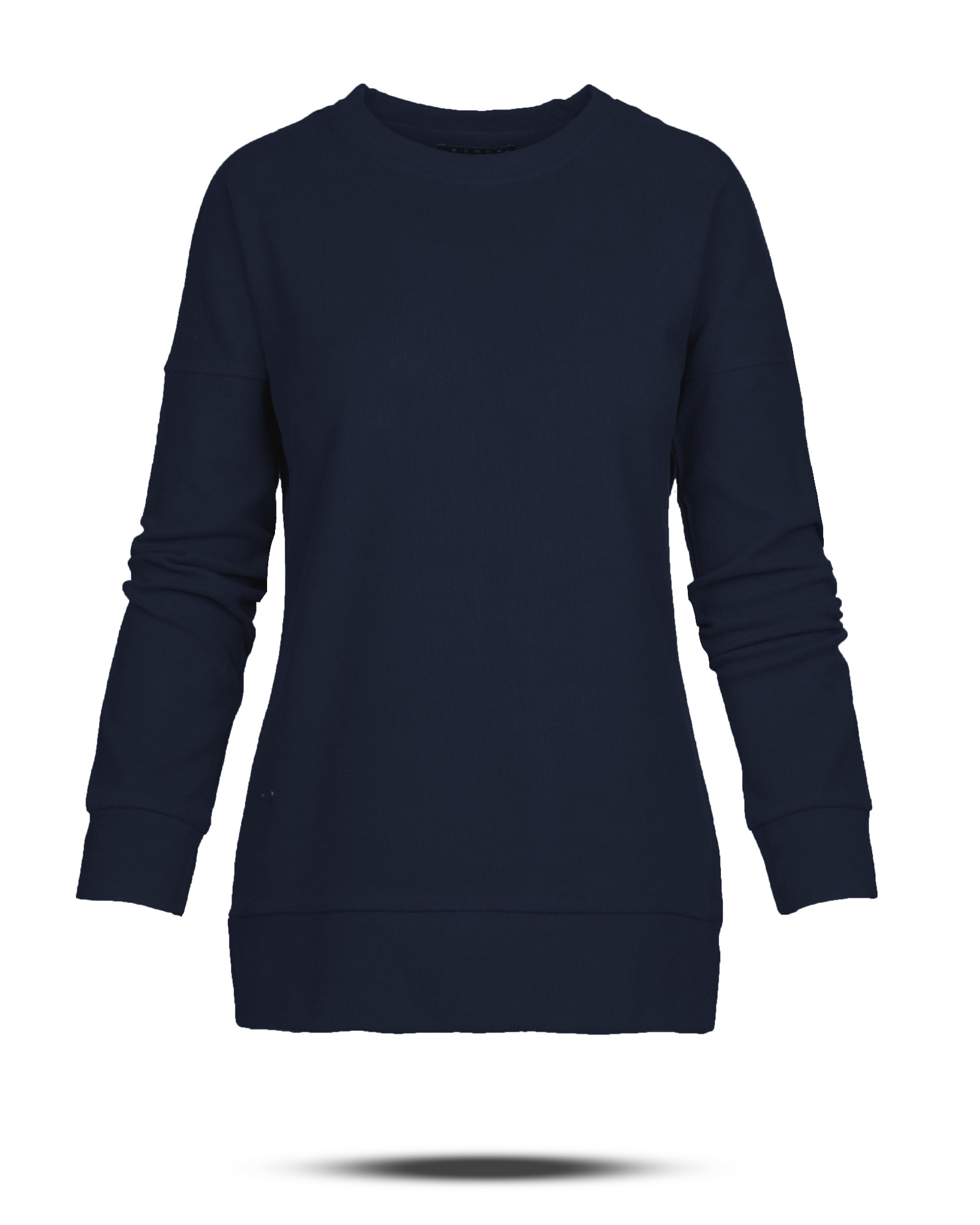 بلوز زنانه پنبه کشی 1452 - سرمه‌ای تیره