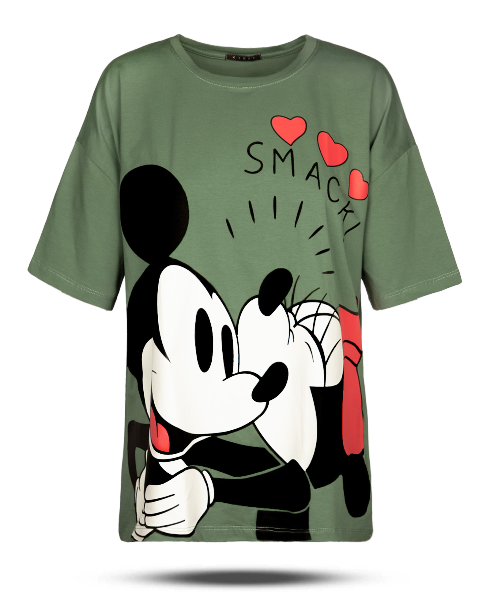 تیشرت دخترانه اسپرت 1368 - سبز خزه‌اى