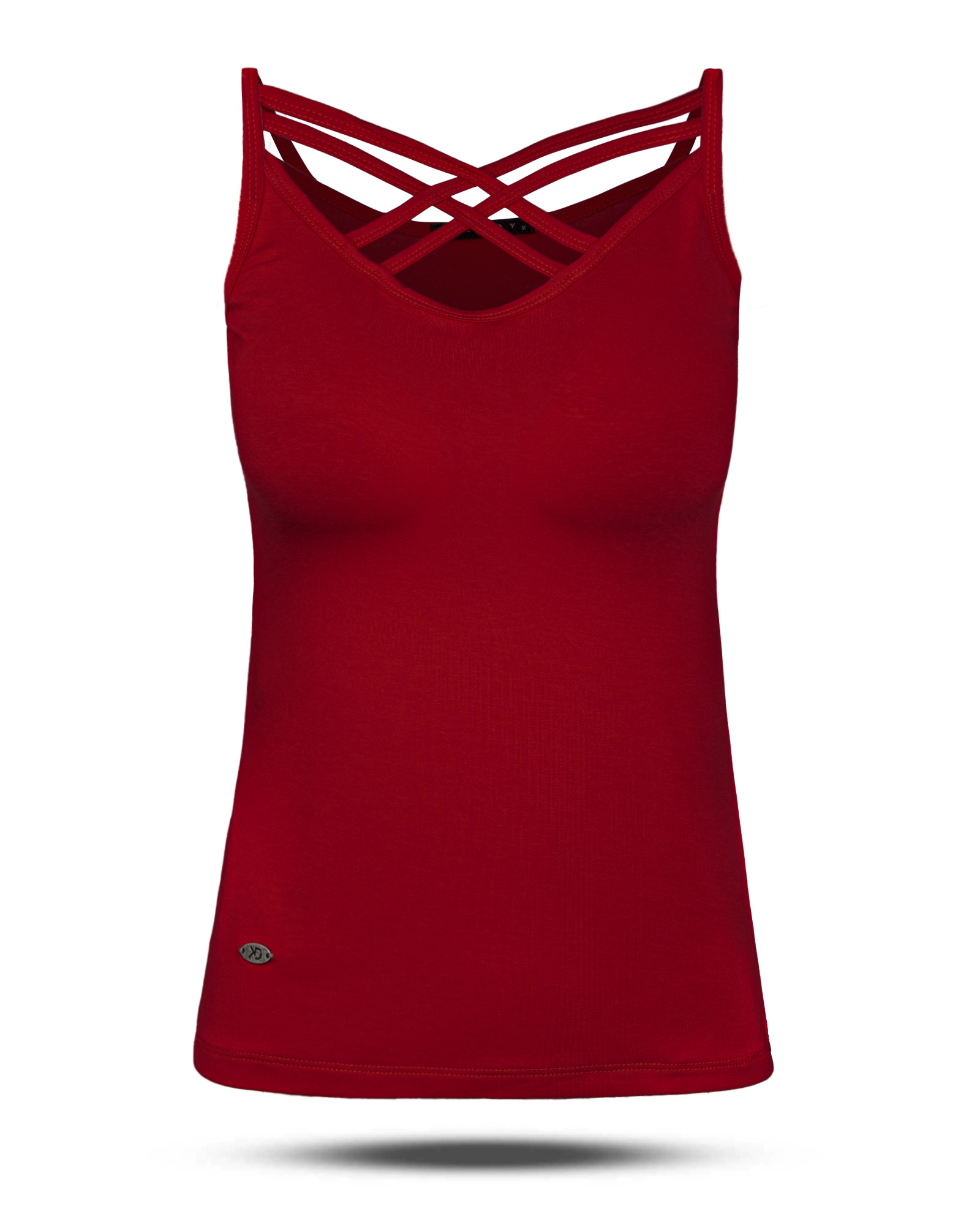 تاپ نخی زنانه 1458 - عنابی