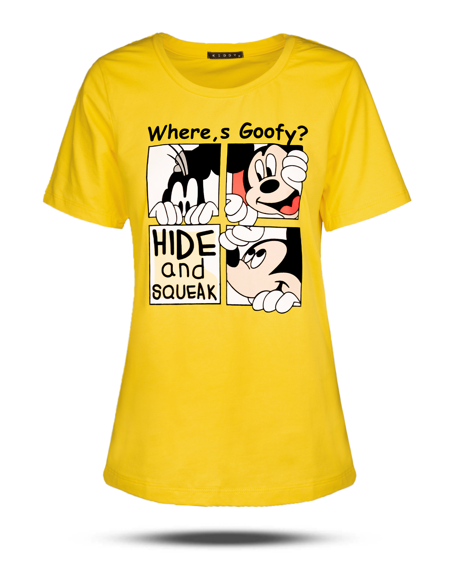 تیشرت دخترانه اسپرت 1369 - زرد