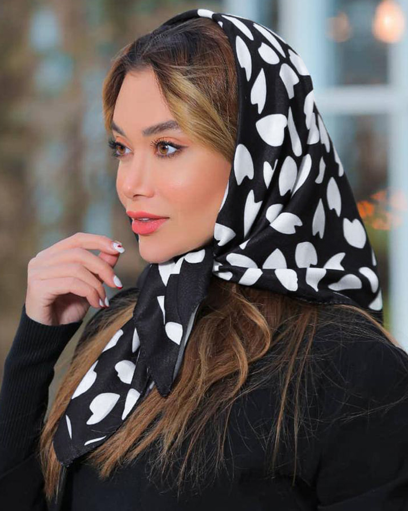 مینی اسکارف زنانه 7363 - مشکی