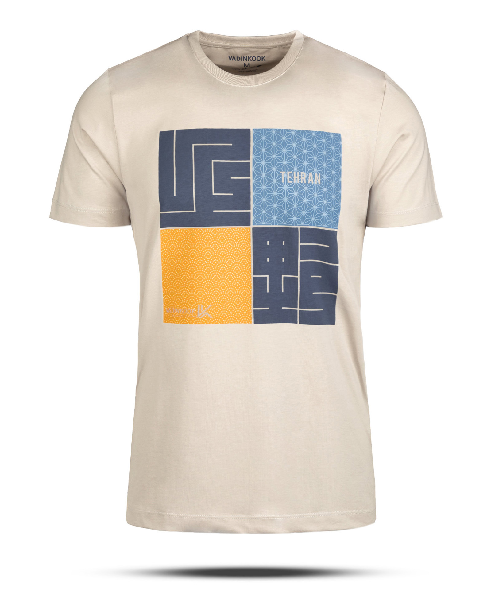 تیشرت نخی مردانه 00686 - طوسی