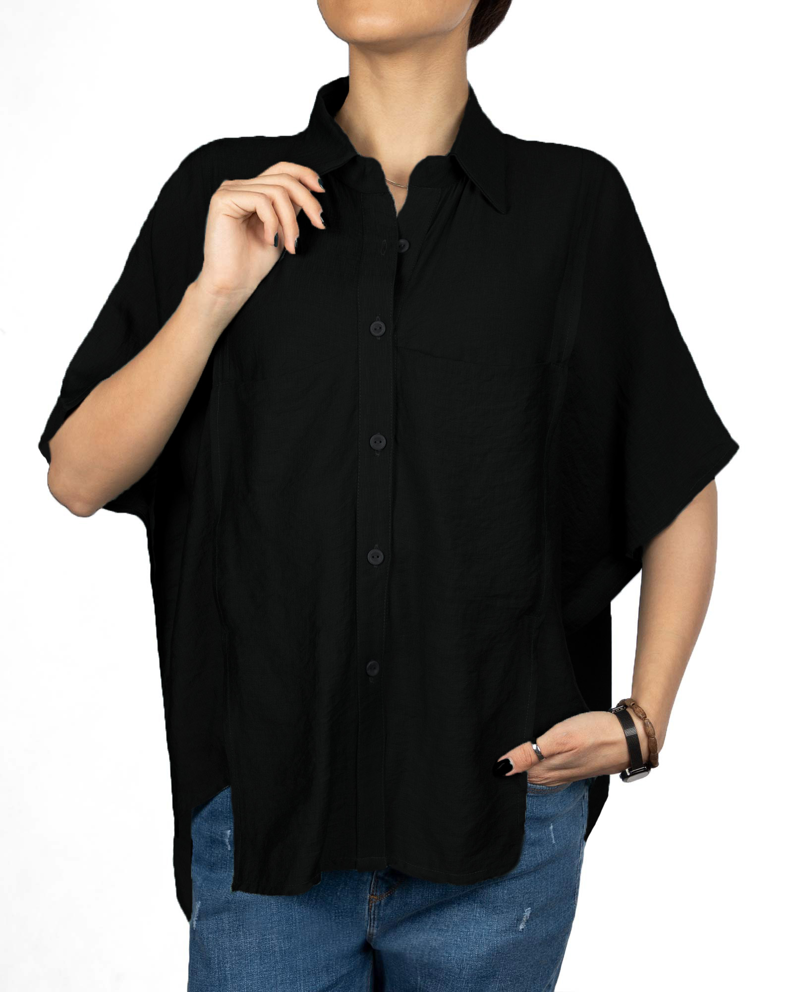 شومیز مجلسی زنانه 669 - مشکی