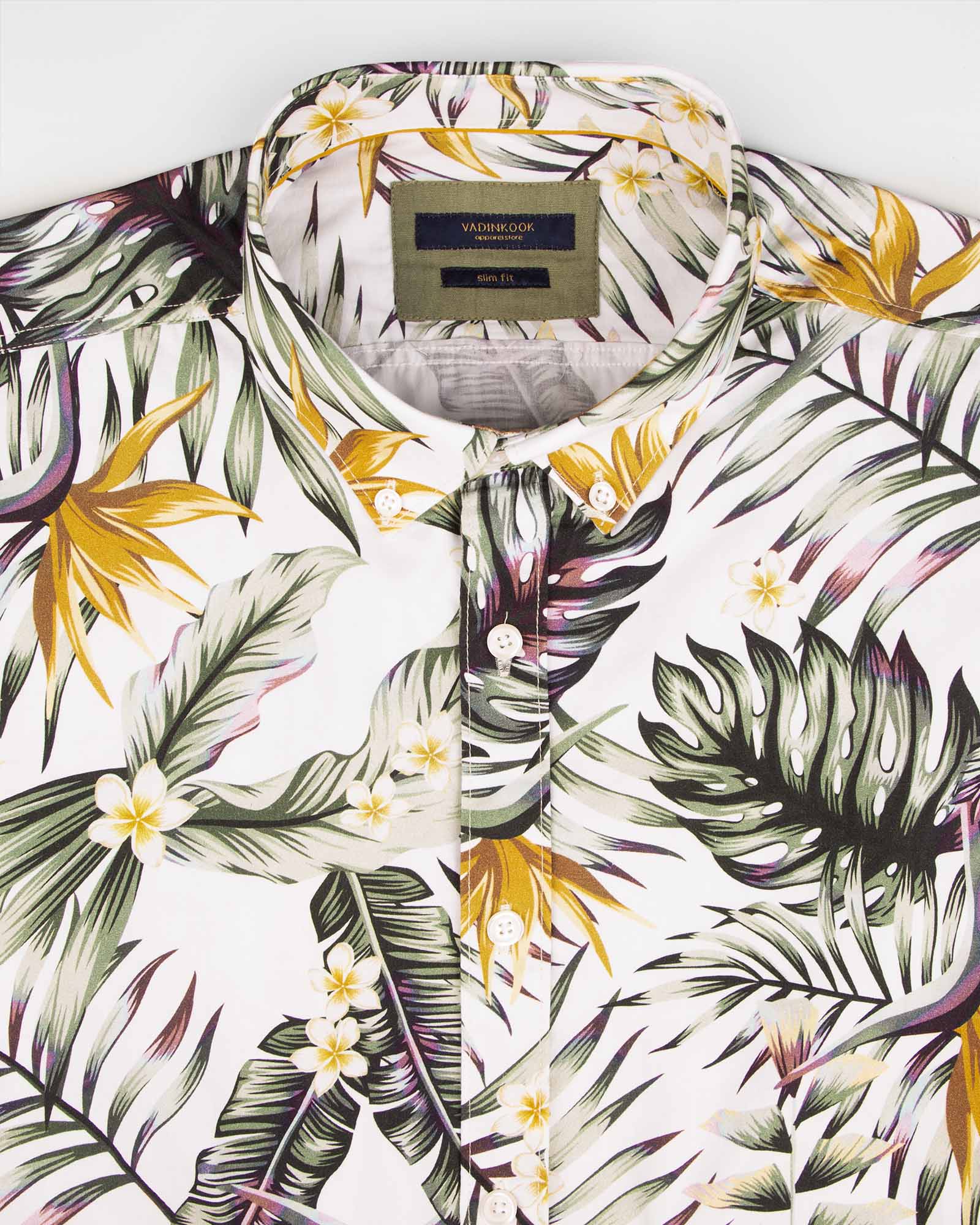 پیراهن هاوایی مردانه VK9927- سبز (3)