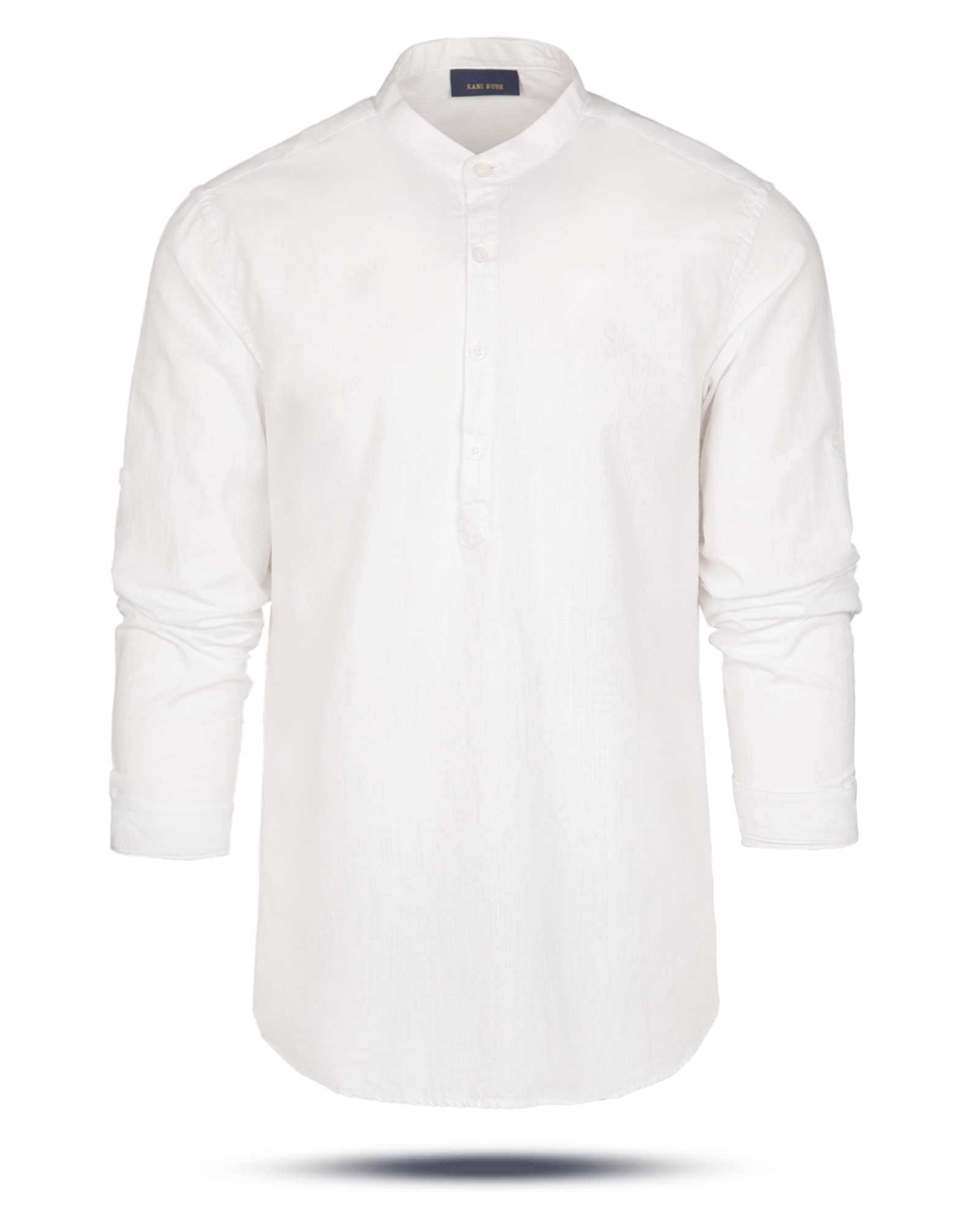 پیراهن سفید ساده مردانه 4456