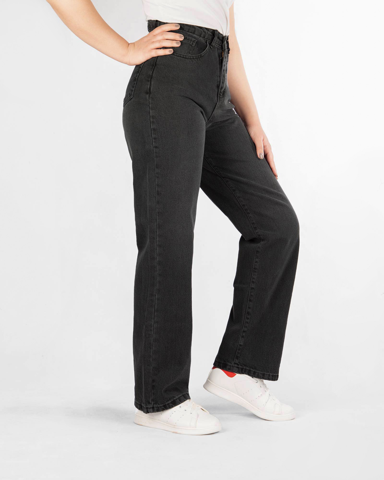 شلوار جین نیم بگ زنانه 16702