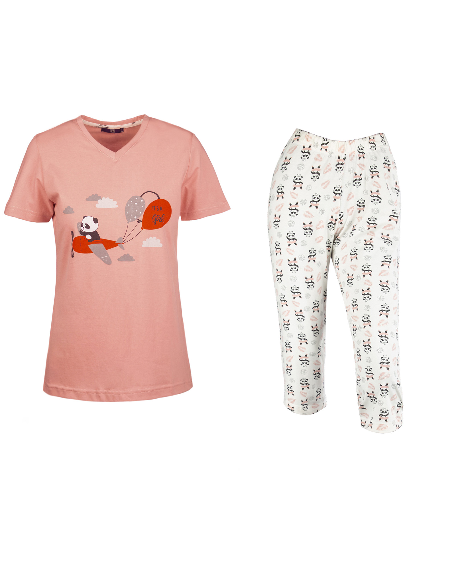 ست تیشرت و شلوار زنانه 0297