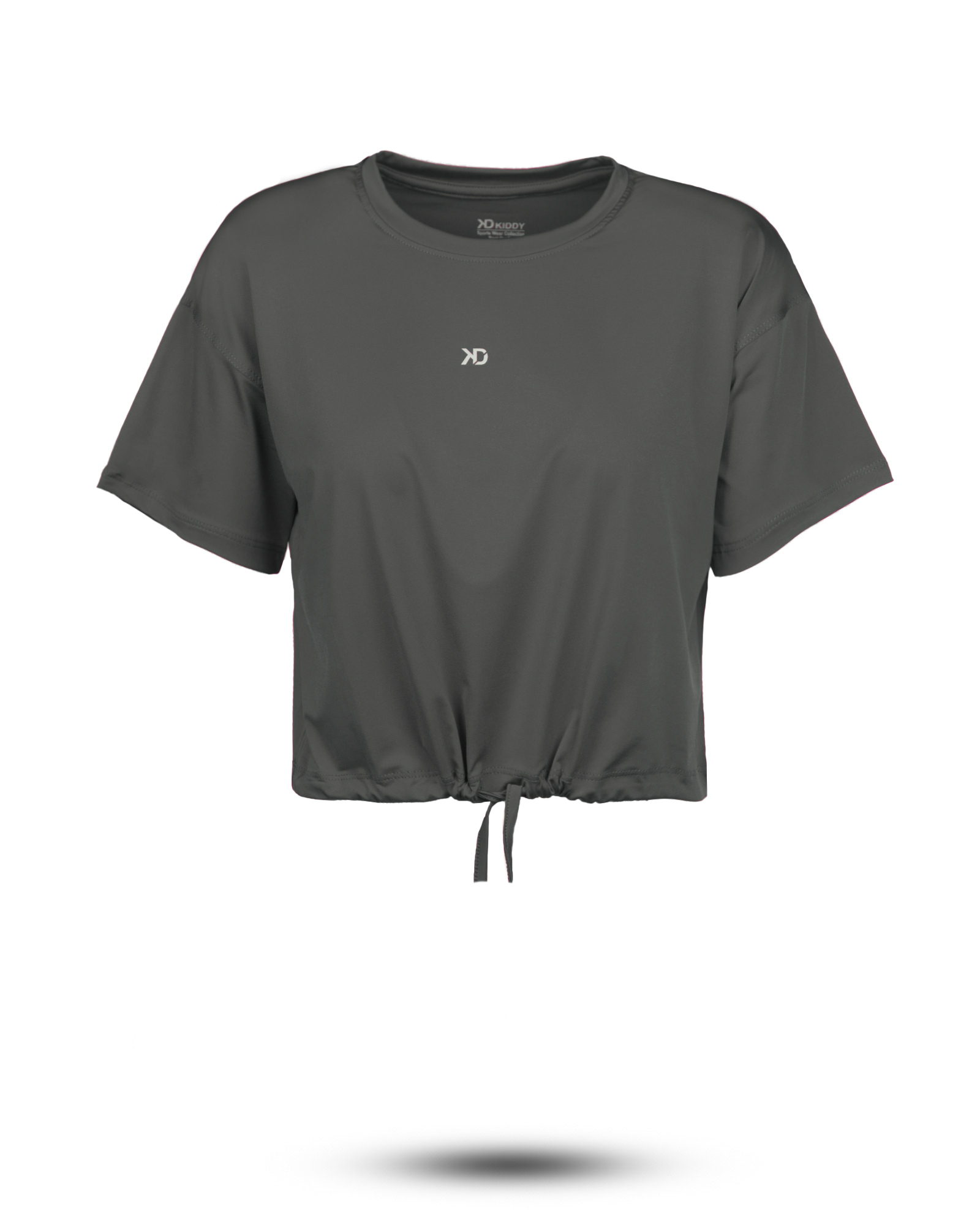 تیشرت نیم تنه زنانه 1525-خاکستری تیره-فروشگاه سارابارا-sarabara.com