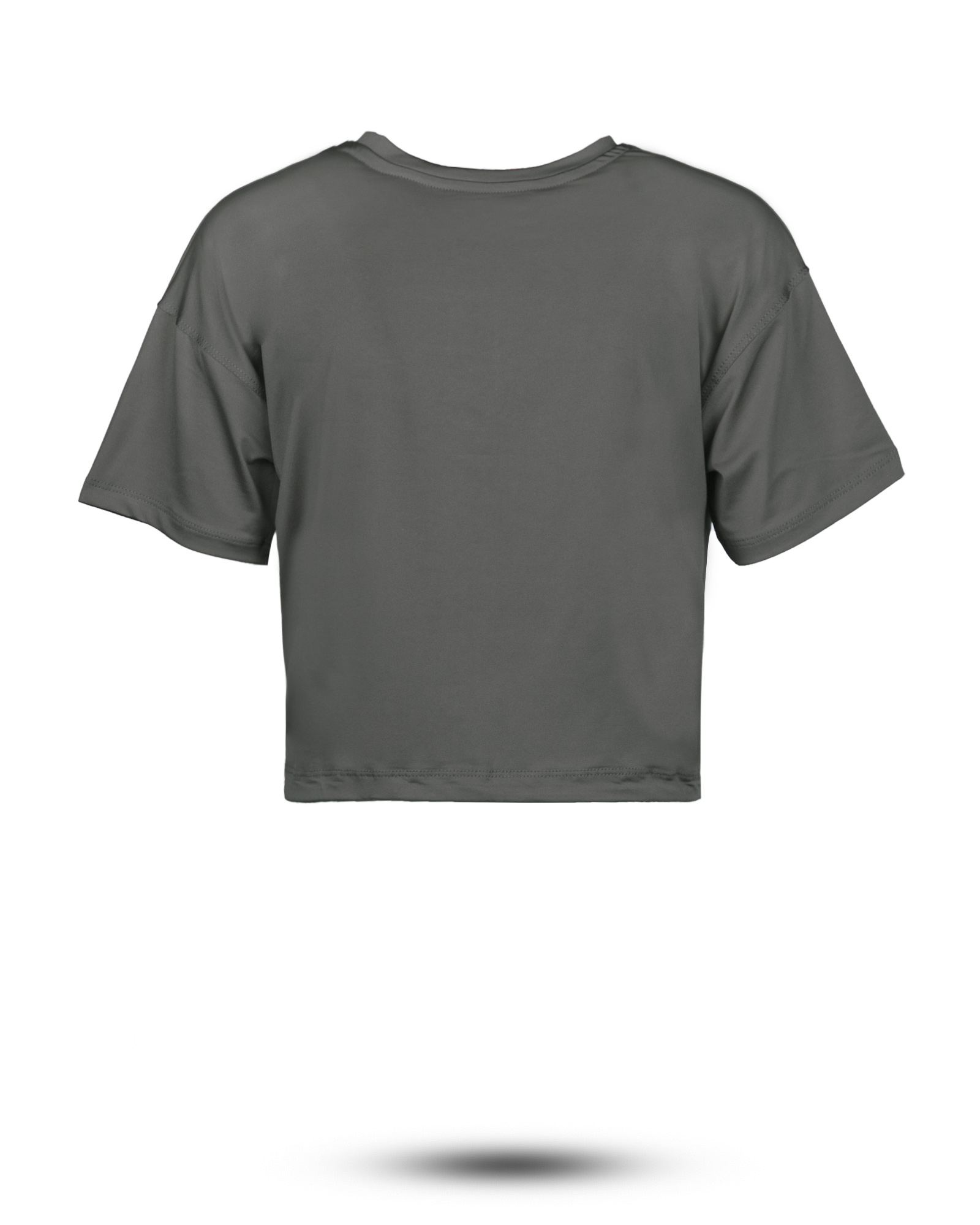 تیشرت نیم تنه زنانه 1525-خاکستری تیره-فروشگاه سارابارا-sarabara.com