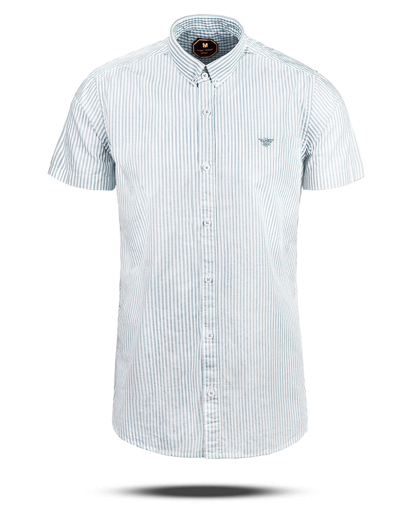 پیراهن راه راه مردانه 4053-ابی روشن-فروشگاه سارابارا-sarabara (1)