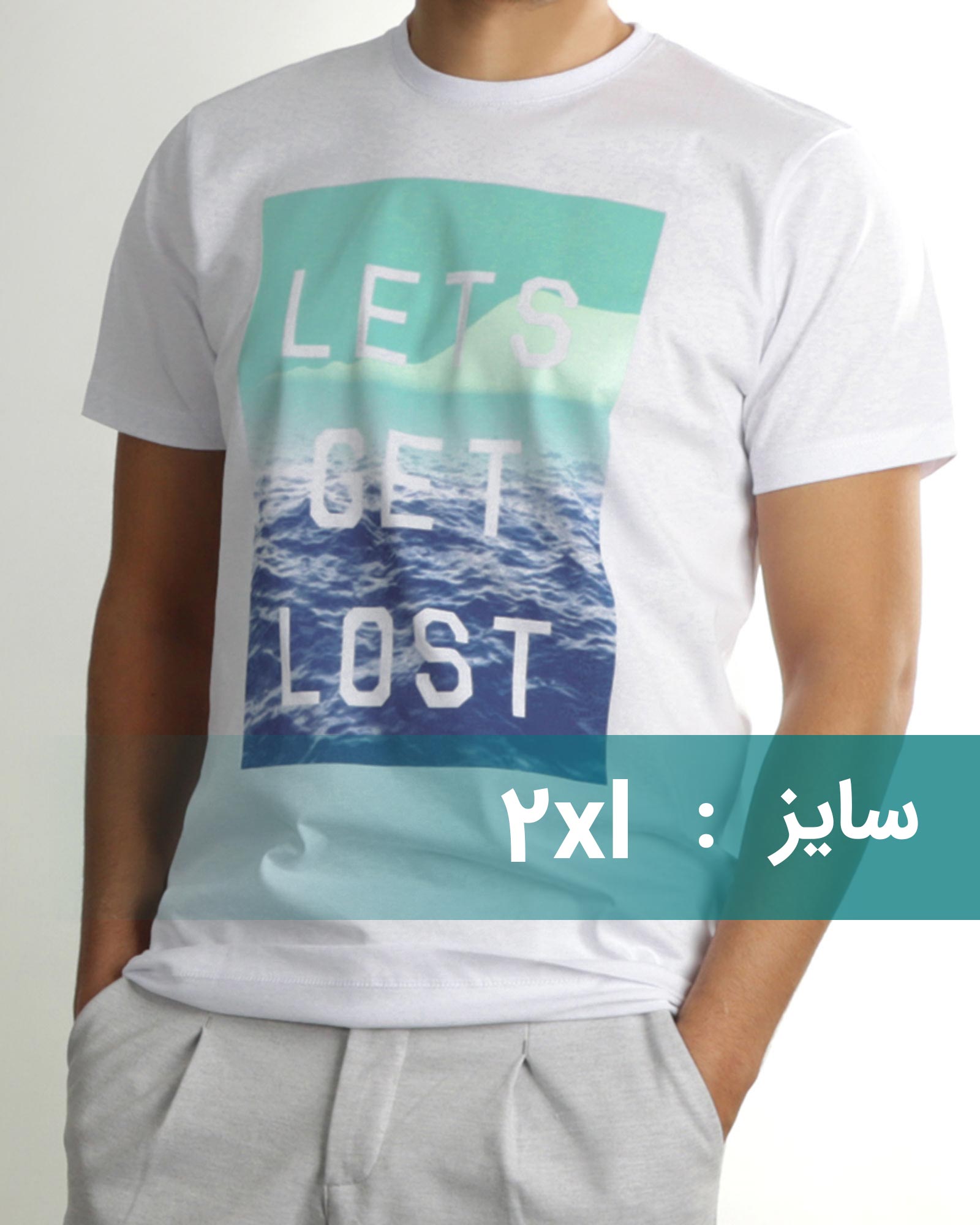 تیشرت طرح دار مردانه 1460
