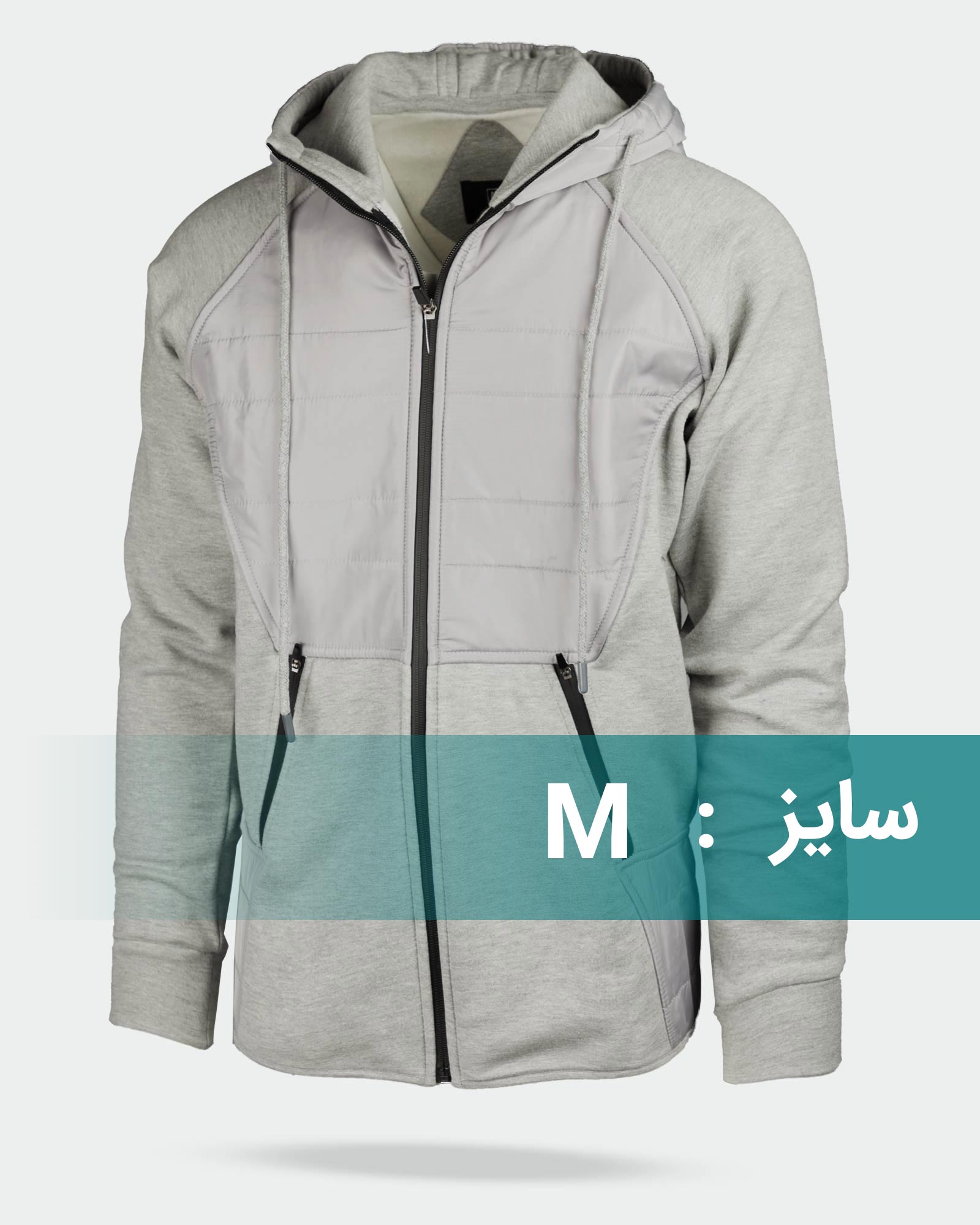 سویشرت مردانه دورس 89053 - طوسی کمرنگ