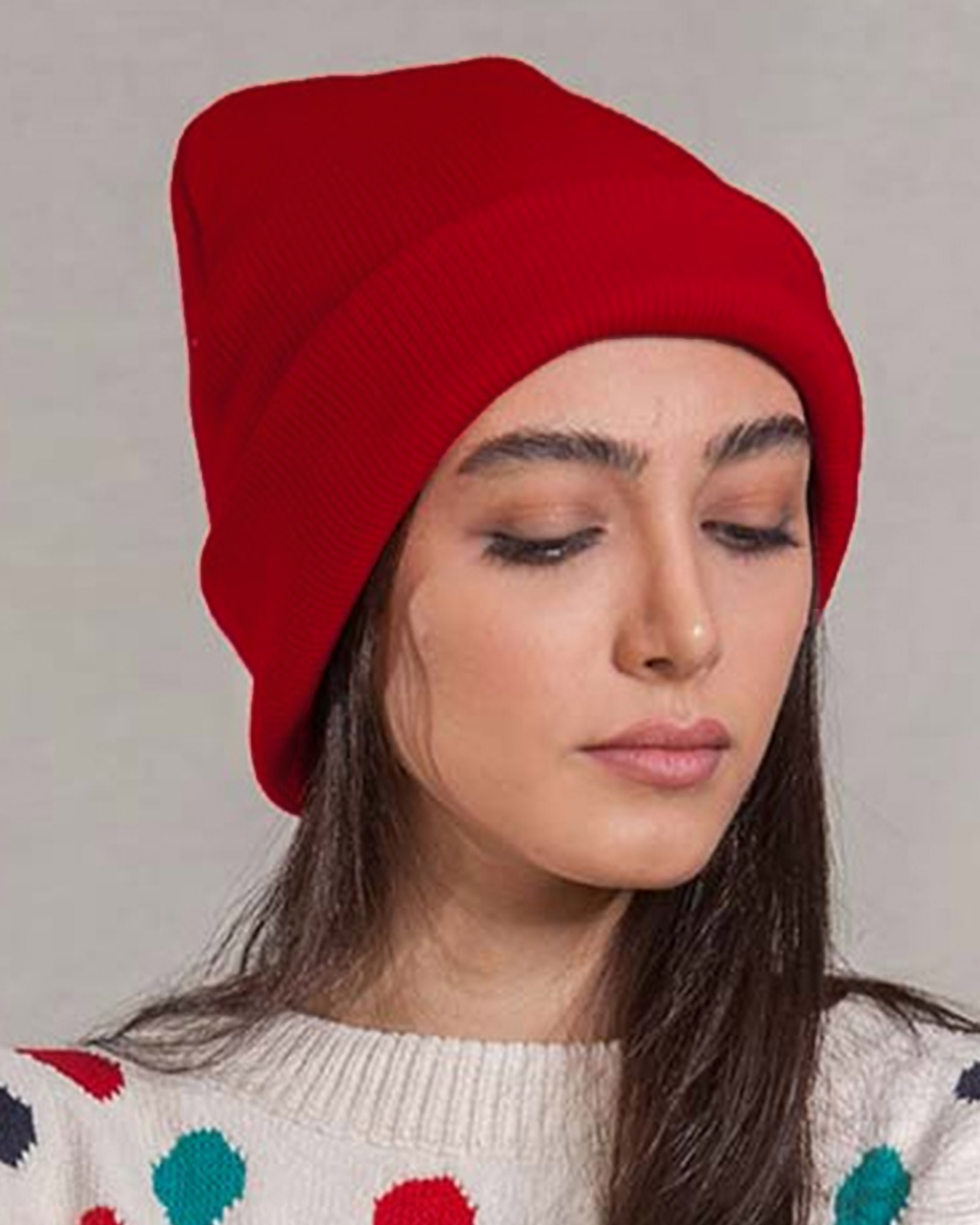 کلاه بافت zk55 - قرمز