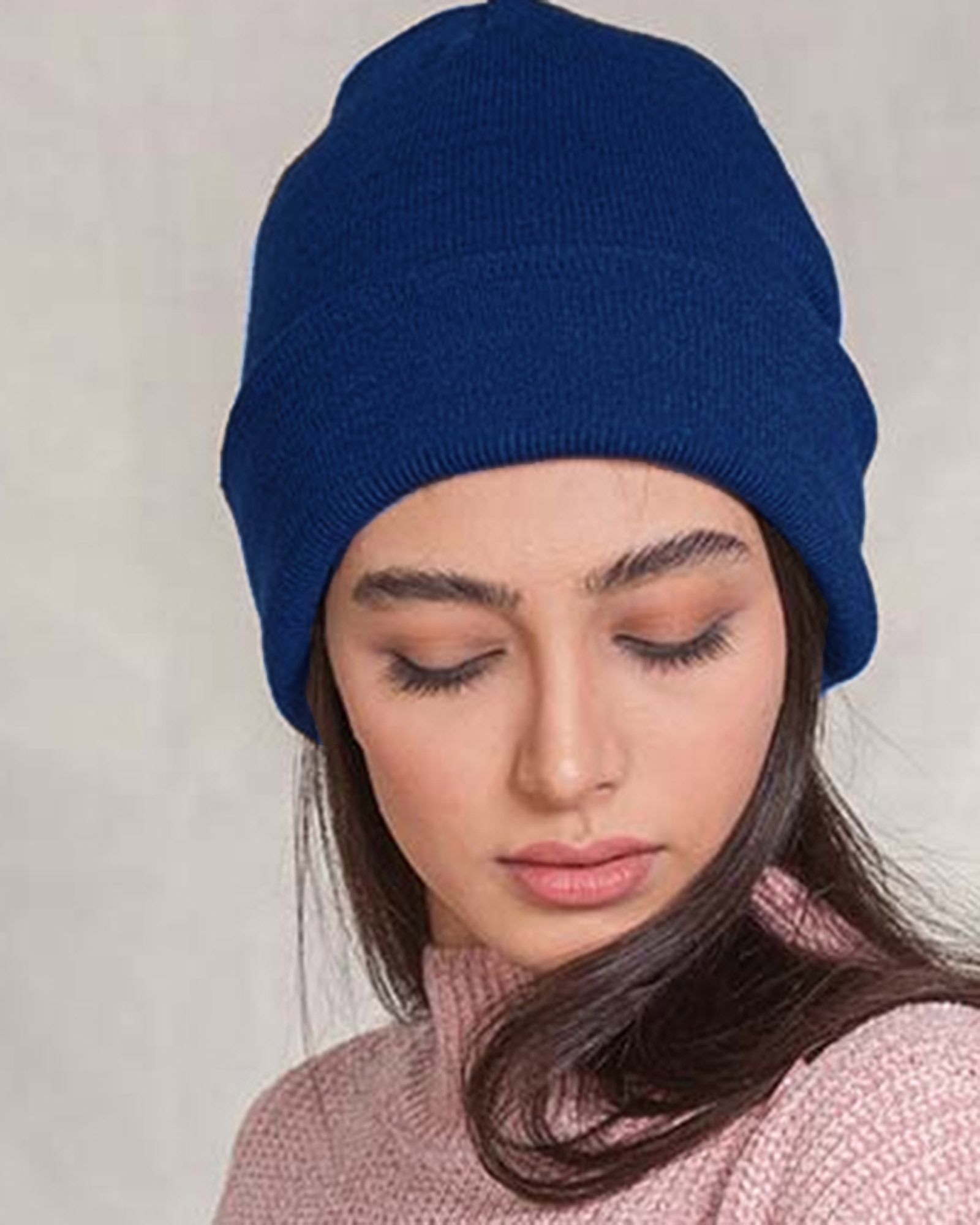 کلاه بافت zk55 - آبى کاربنی