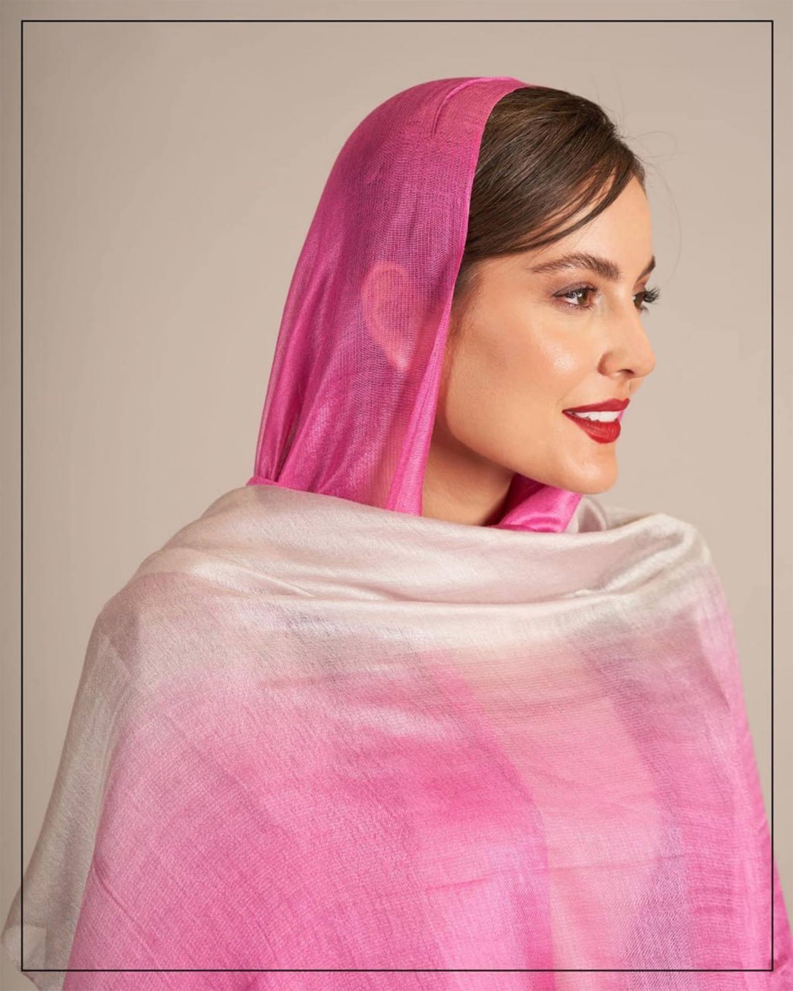 شال اسپرت زنانه 1079 - صورتی تیره