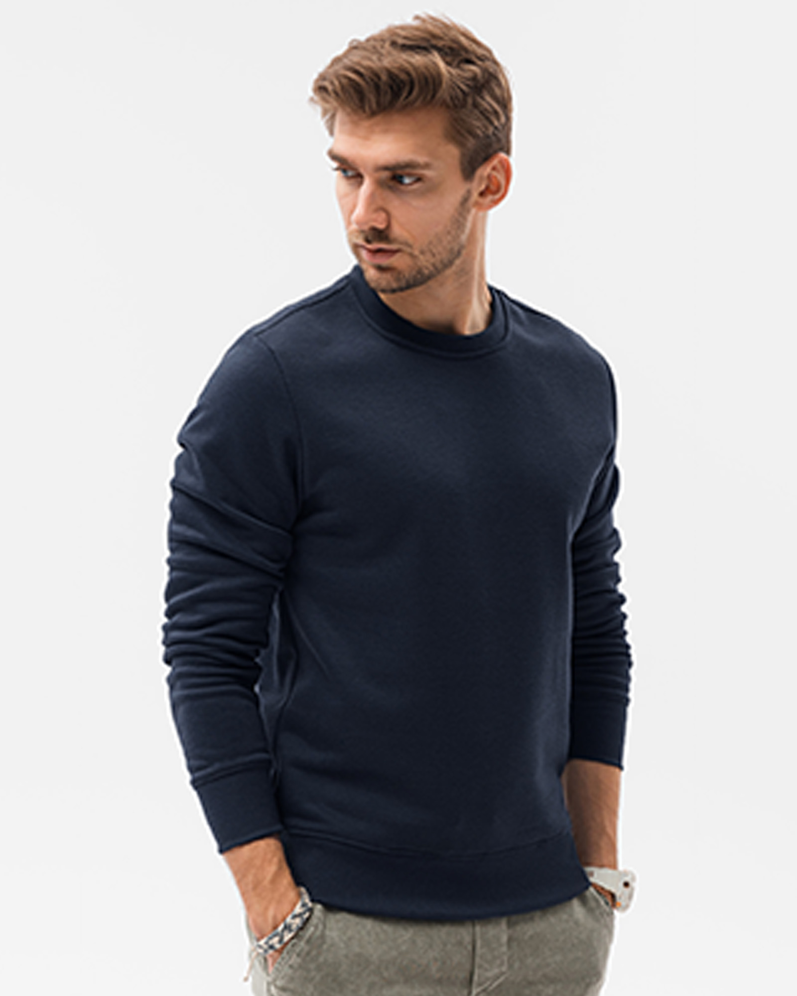 پلیور مردانه دورس 3636 - سرمه‌ای تیره