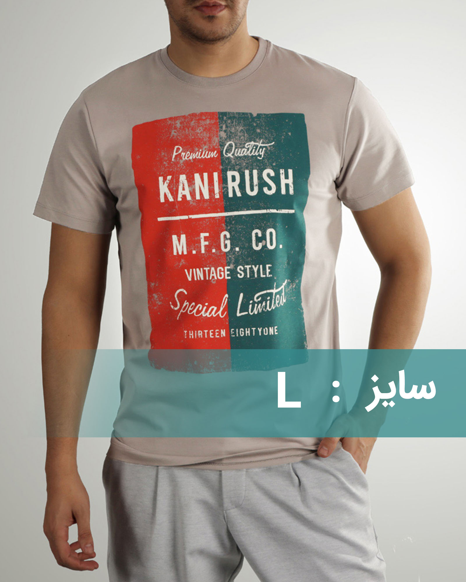تیشرت مردانه 1392 - طوسی