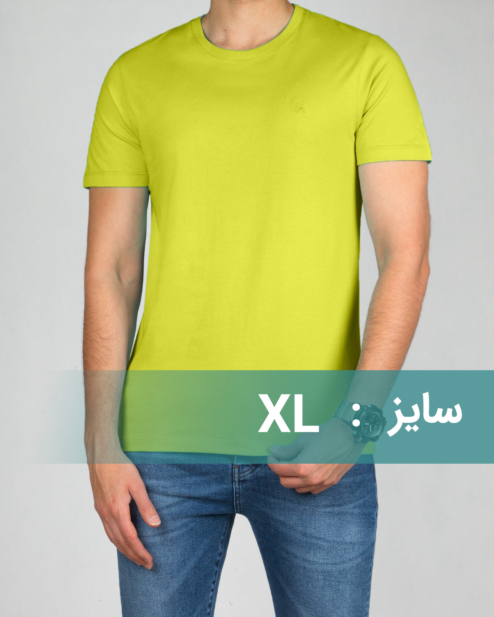 تیشرت بیسیک مردانه VKTI981101 - فسفرى