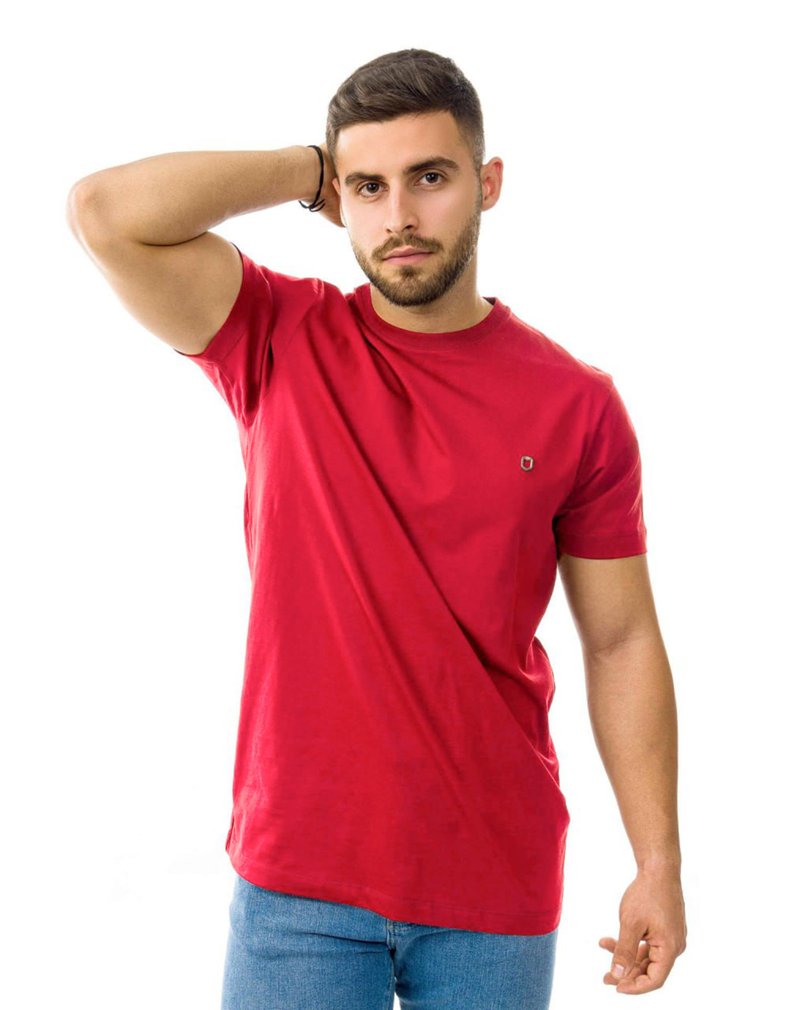 تیشرت بیسیک مردانه 2350new-t1 - قرمز