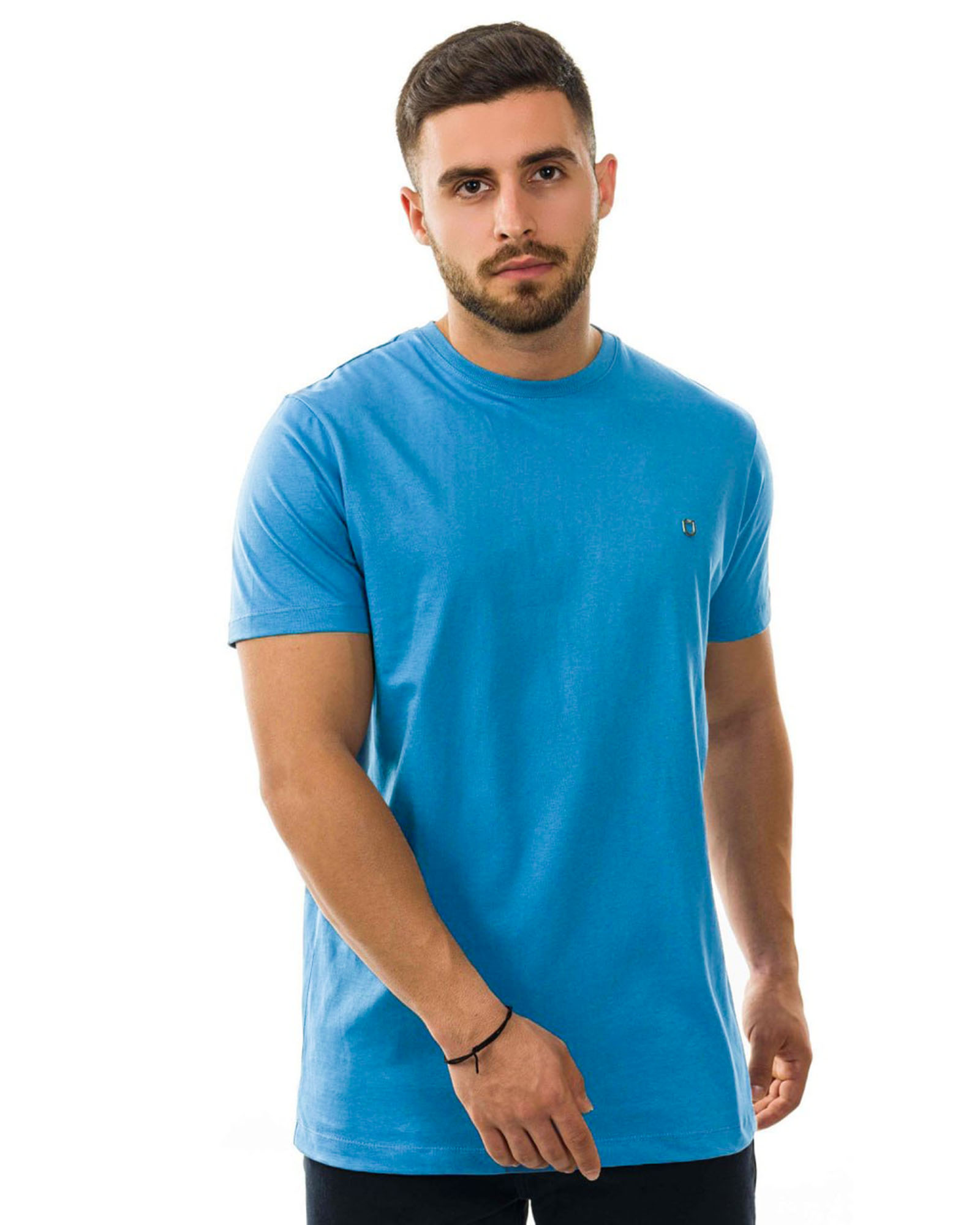 تیشرت بیسیک مردانه طیف آبی 2350new-t6 - آبی روشن