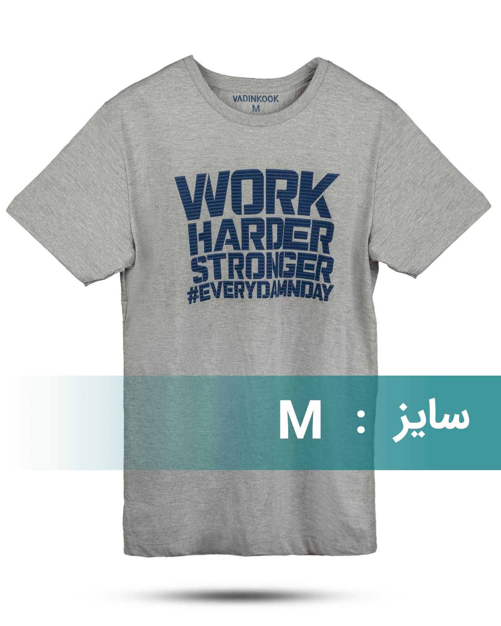 تیشرت مردانه RVK125 - ملانژ