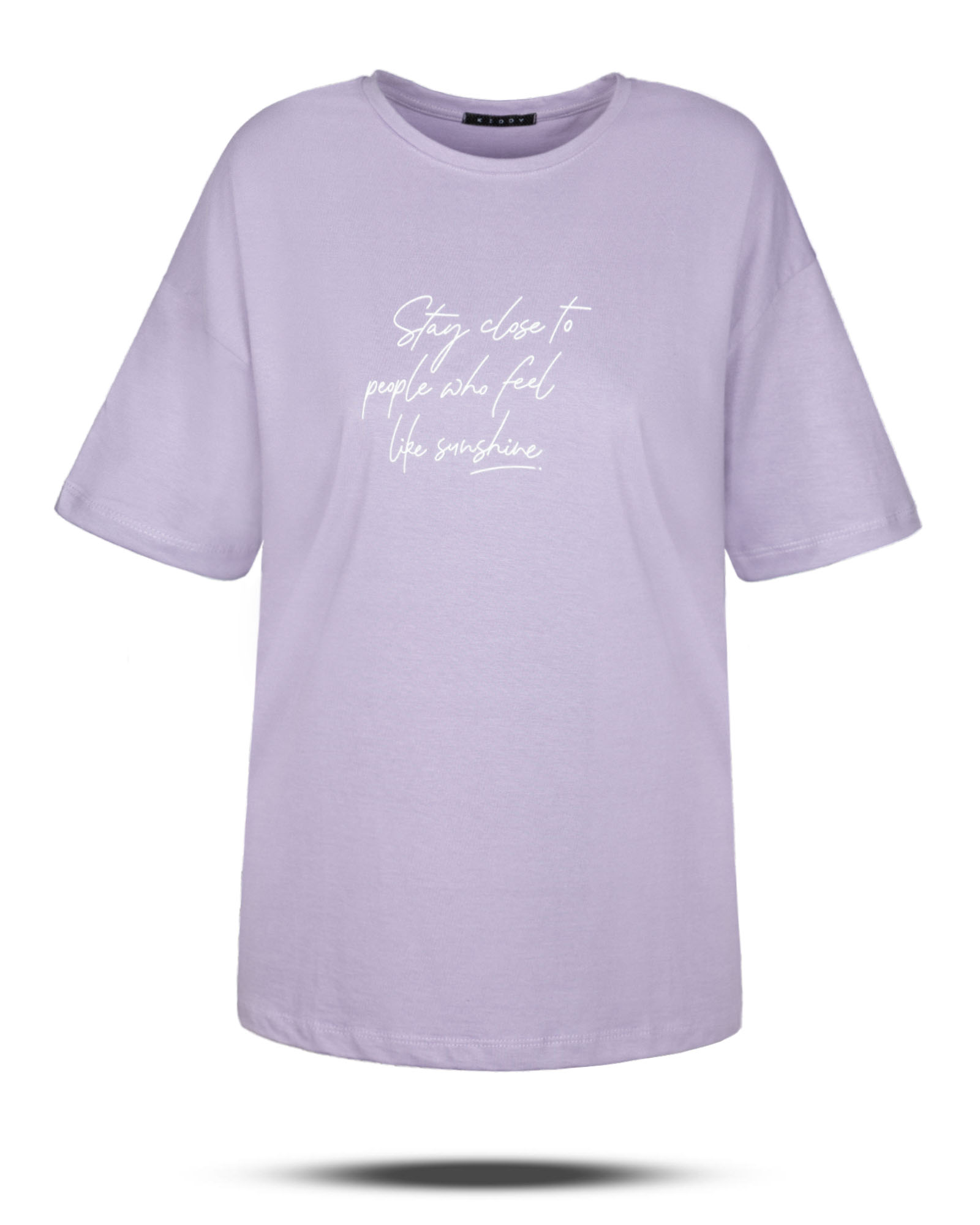 تیشرت اورسایز زنانه 2098 - یاسی کدر