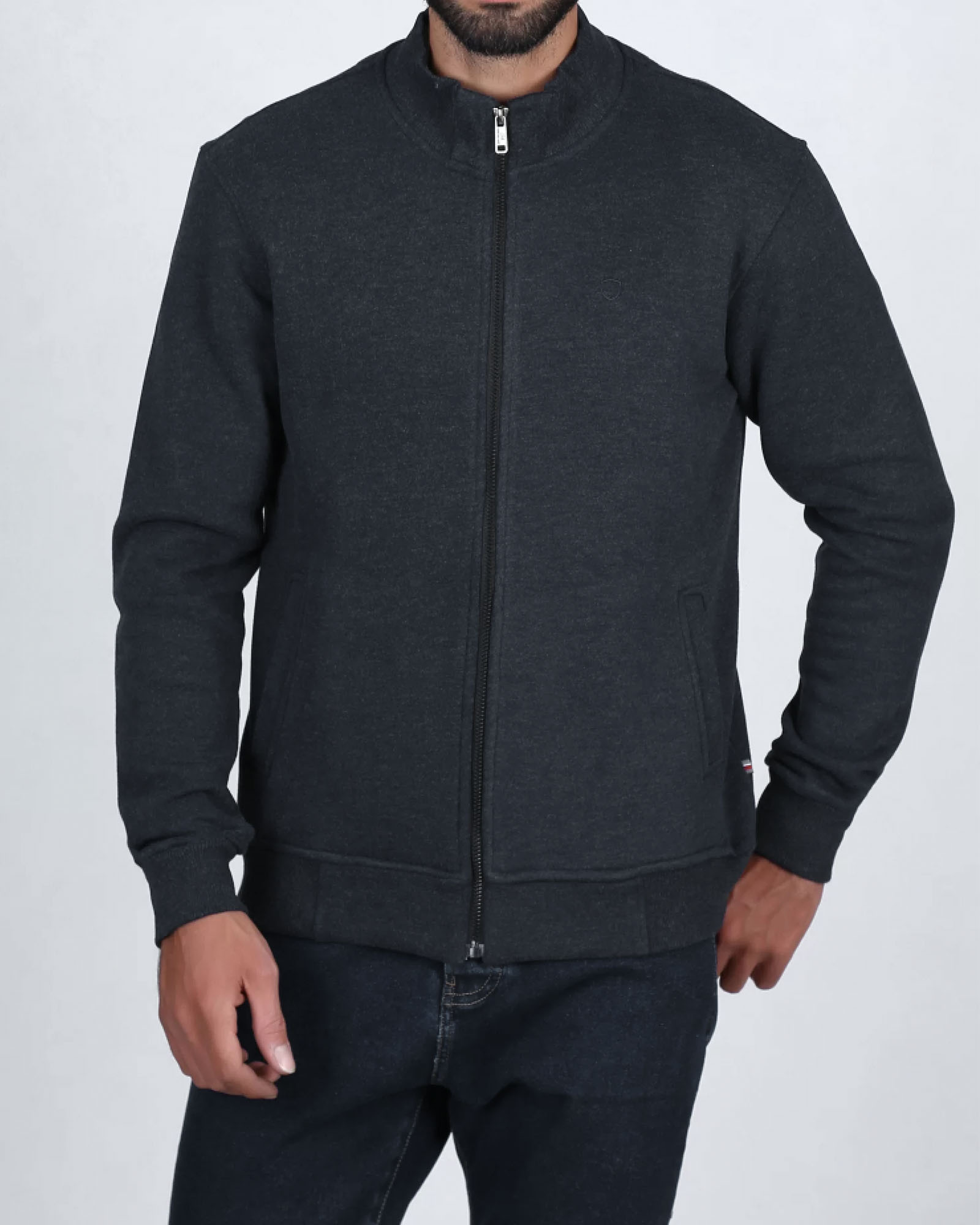 سویشرت دورس مردانه 2037 - سرمه‌ای تیره