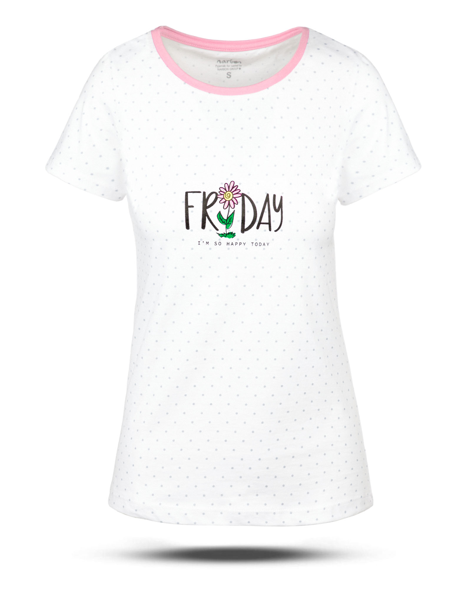 تیشرت طرح دار زنانه 3436