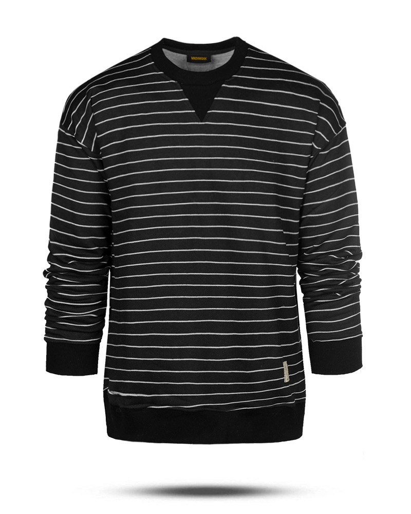 بلوز مردانه طرح دار vk021267 - مشکی