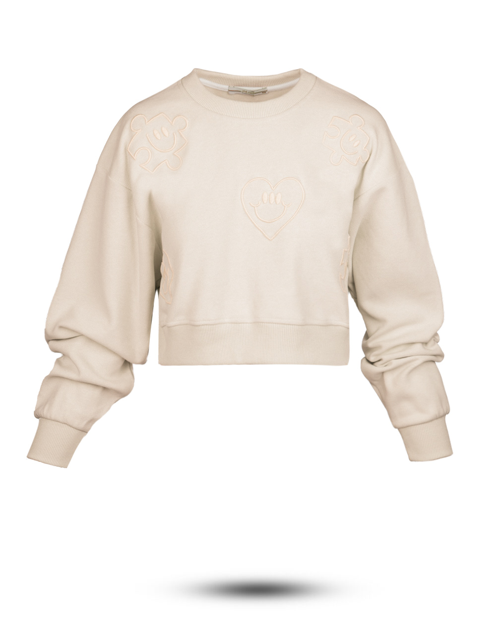 بلوز کراپ زنانه 2178 - کرمى