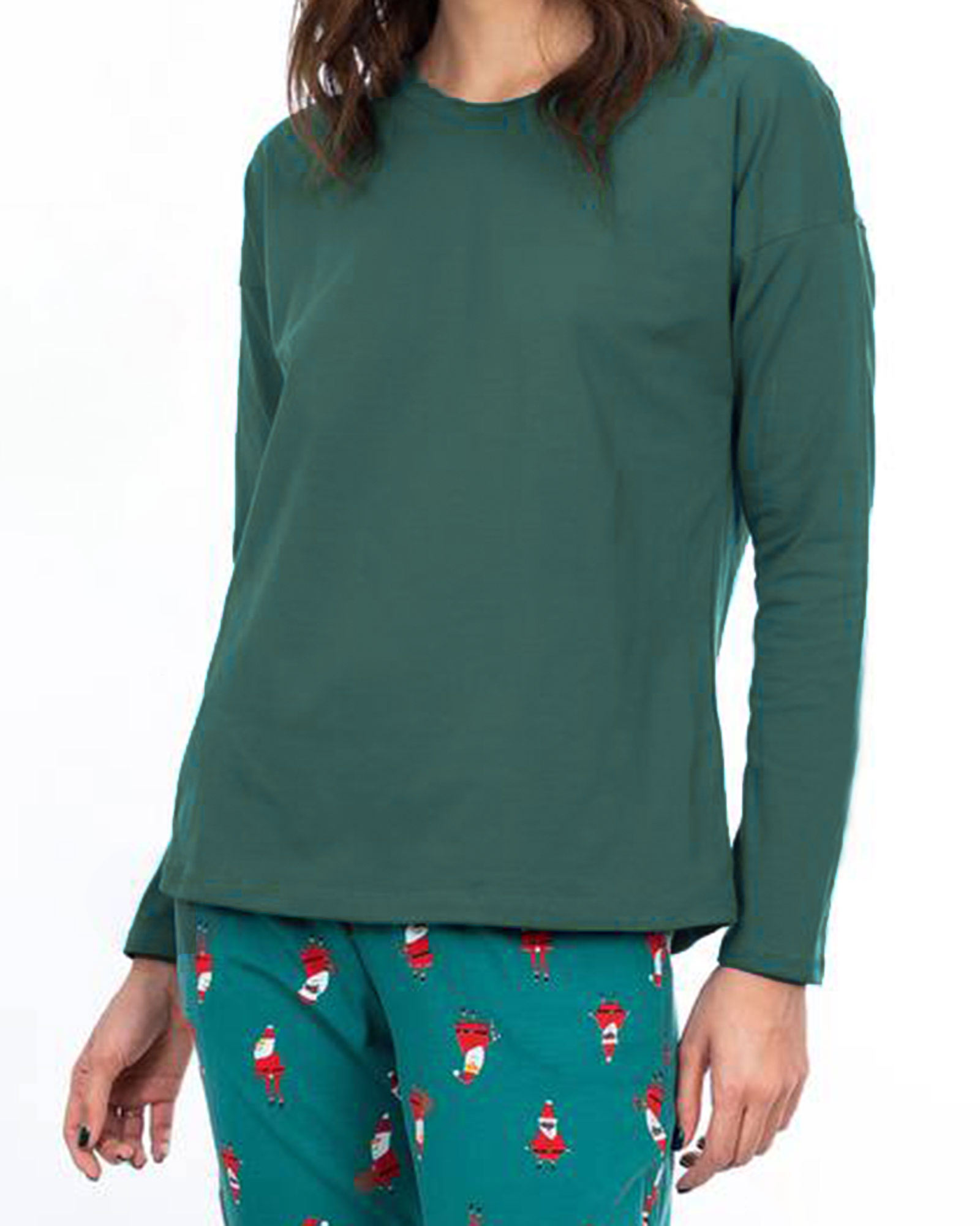 بلوز بیسیک زنانه 2342 - کله غازی کدر