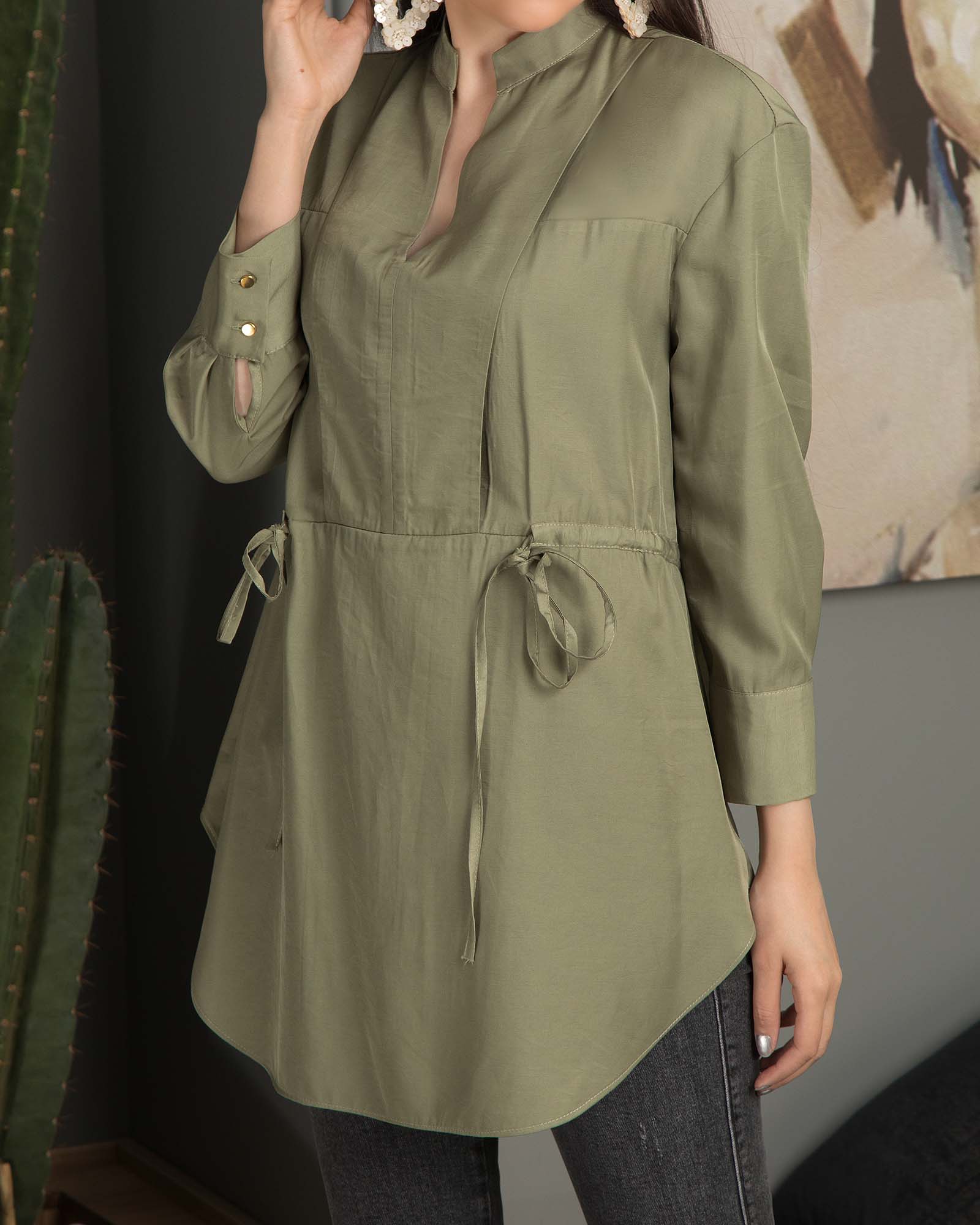 تونیک مجلسی زنانه 207220 - زیتونى