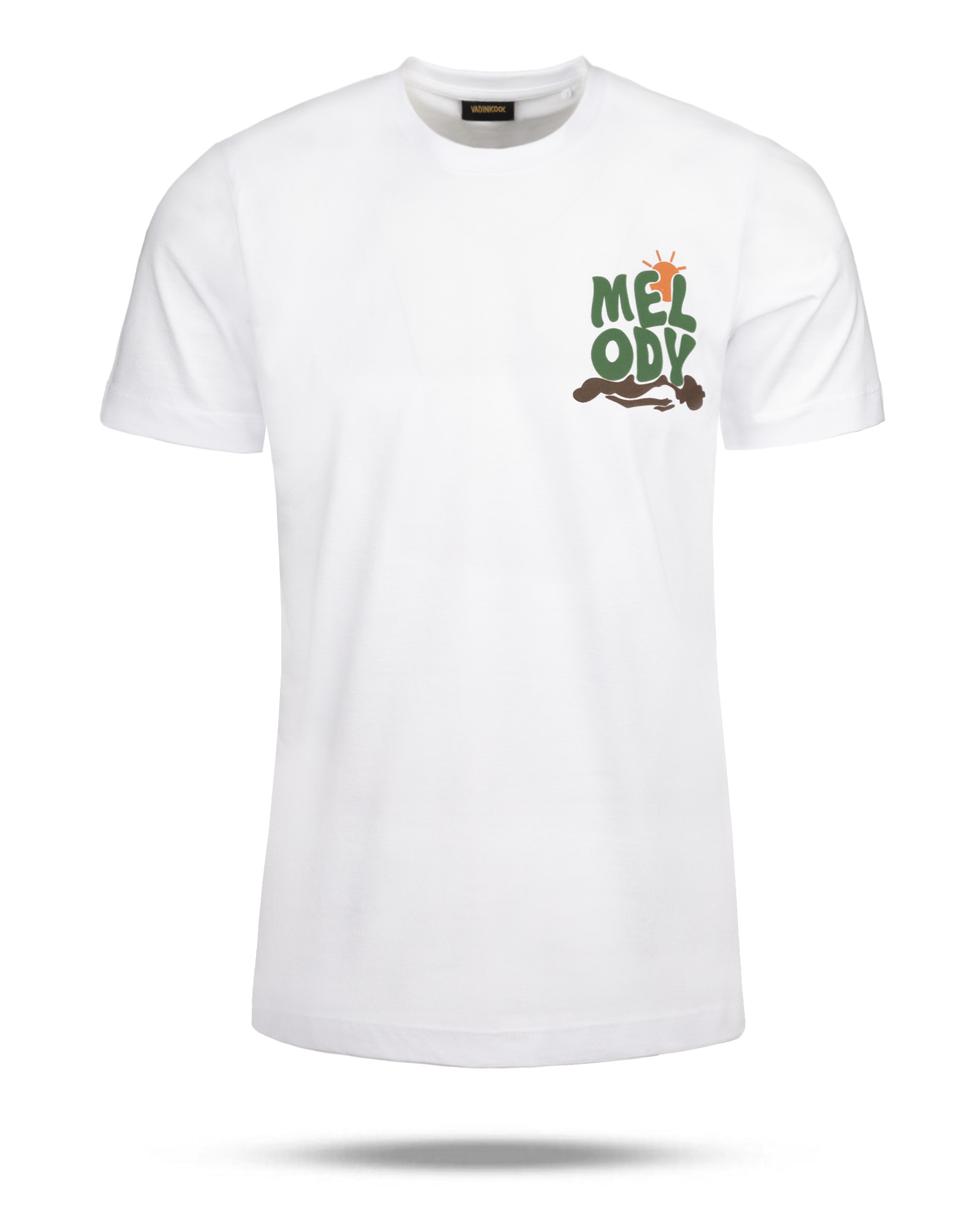 تیشرت طرح دار مردانه VK021326 - سفید