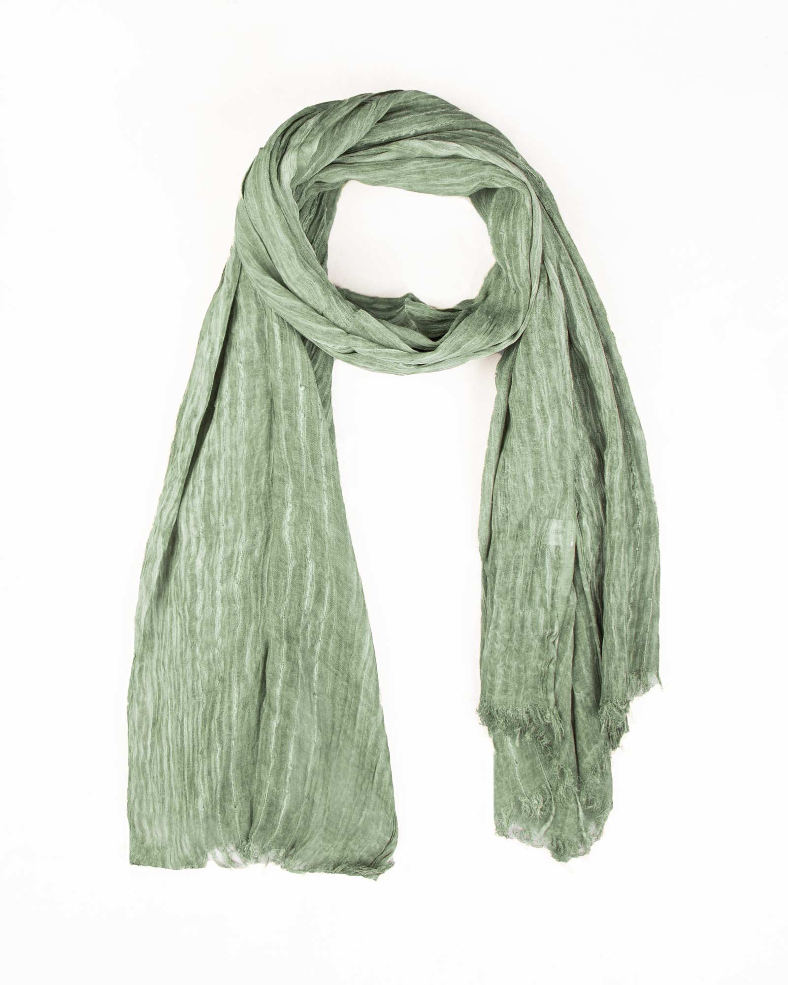 شال نخی سنگشور زنانه 4559 - سبز خزه‌اى