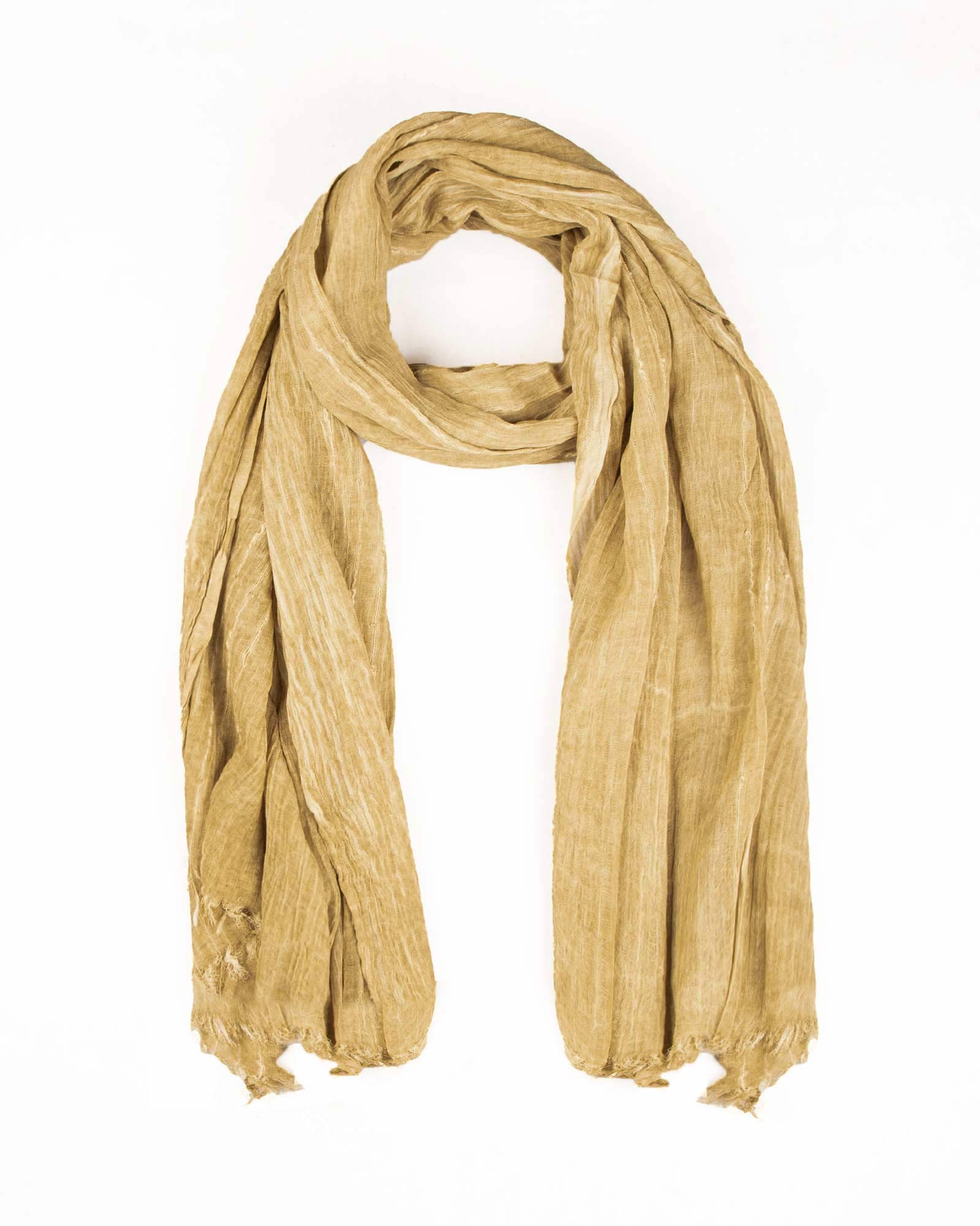 شال نخی سنگشور زنانه 4559 - طلایی