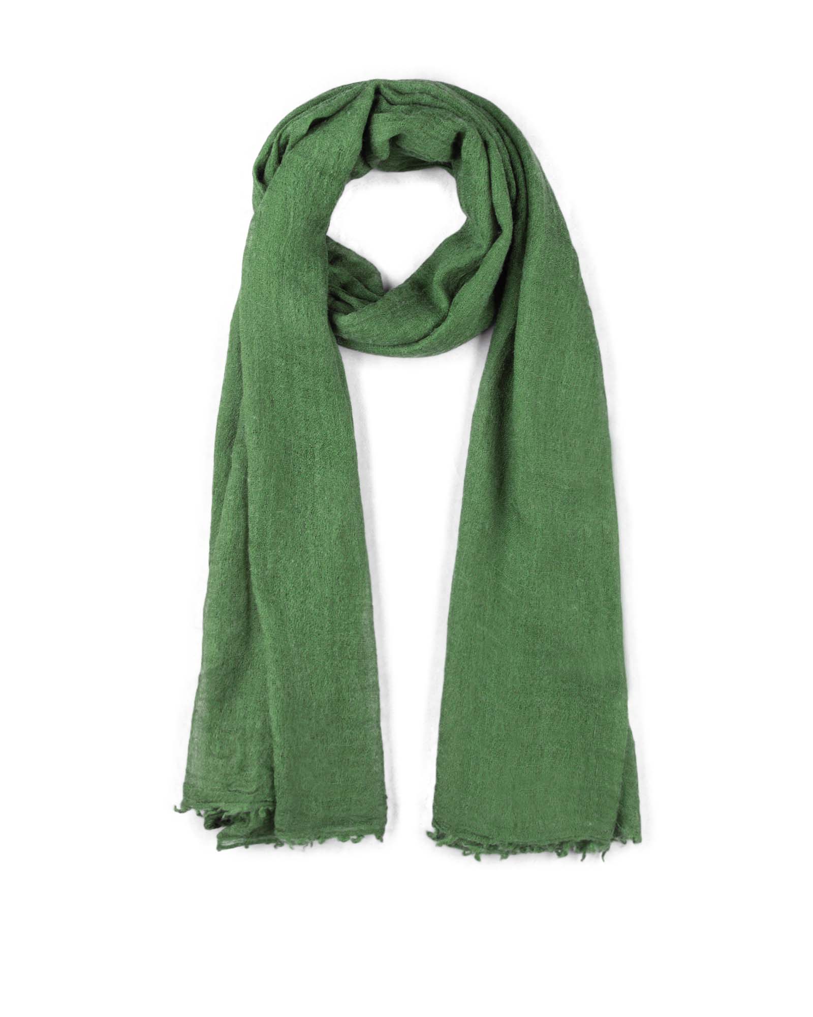 شال ساده نخی زنانه 4693 - سبز