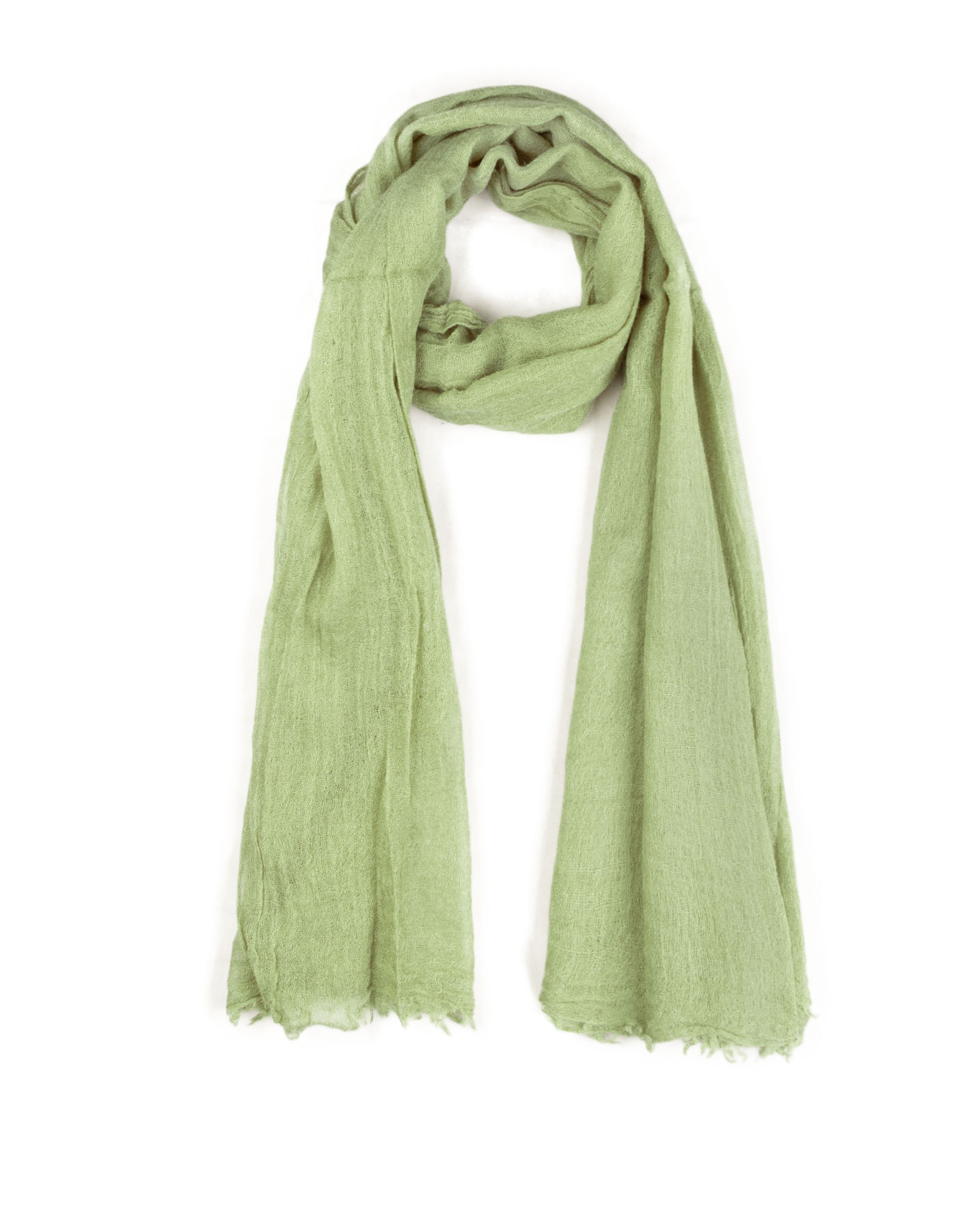 شال ساده نخی زنانه 4693 - زیتونى