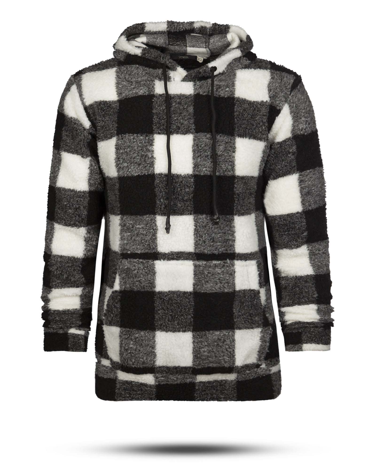 هودی پشمی مردانه 01915 - مشکی