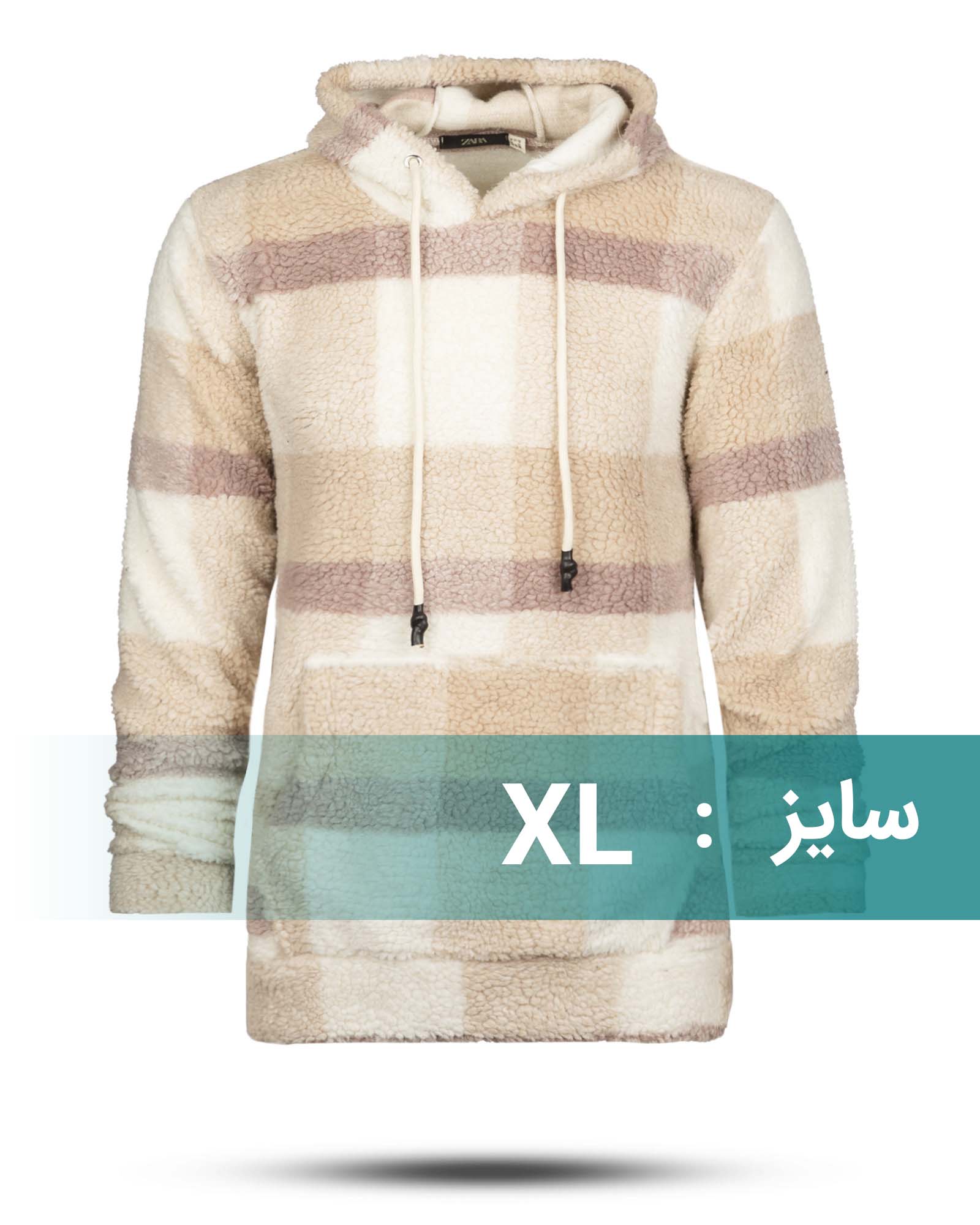 هودی پشمی مردانه 01915 - کرمى