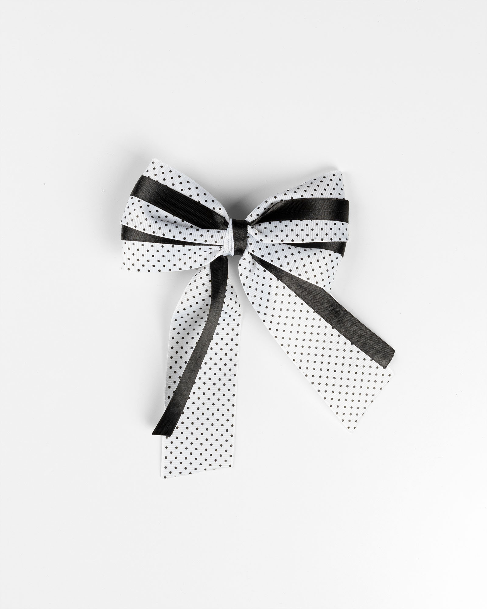 گل سر فرانسوی HT52 - مشکی و سفید