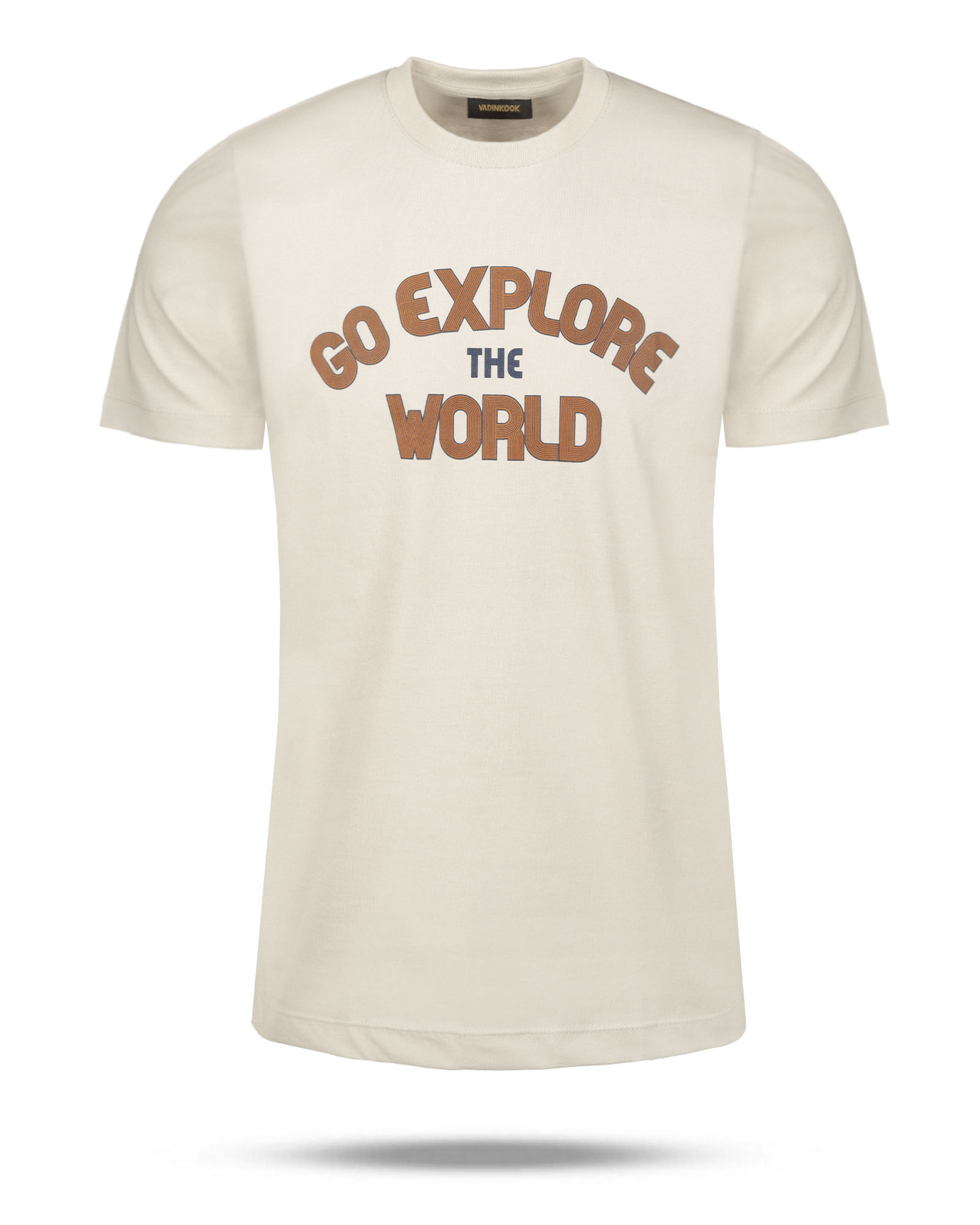 تیشرت مردانه نخی vk021315 - خاکستری محو