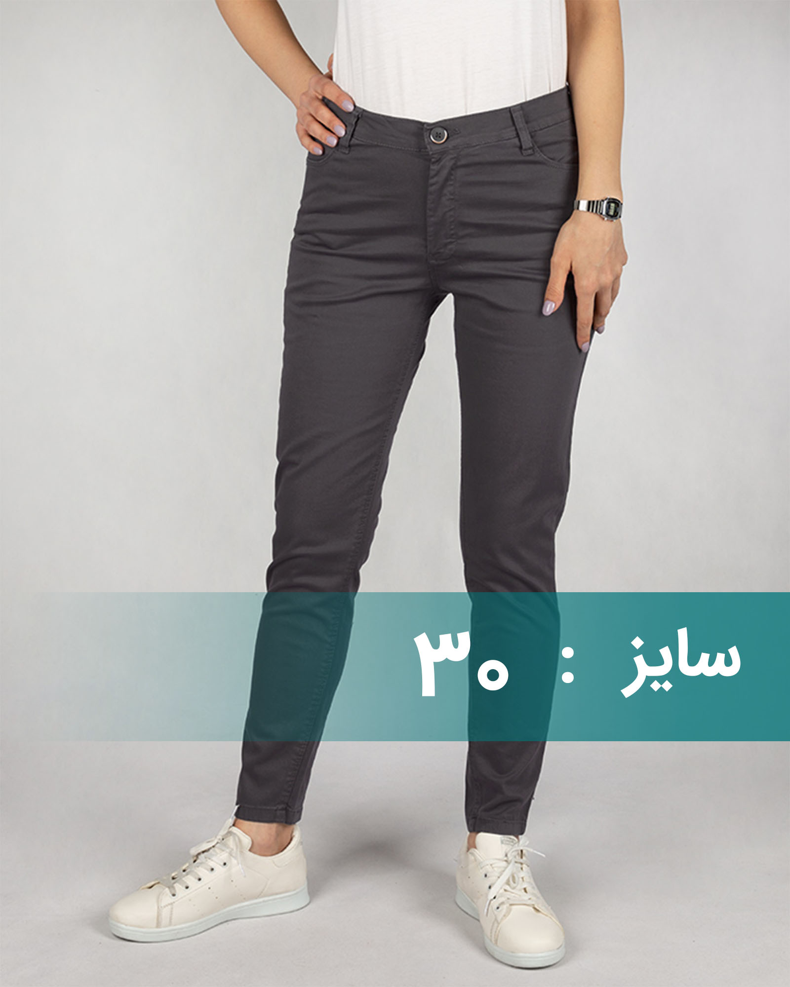 شلوار کتان زنانه vk9910023 - دودى