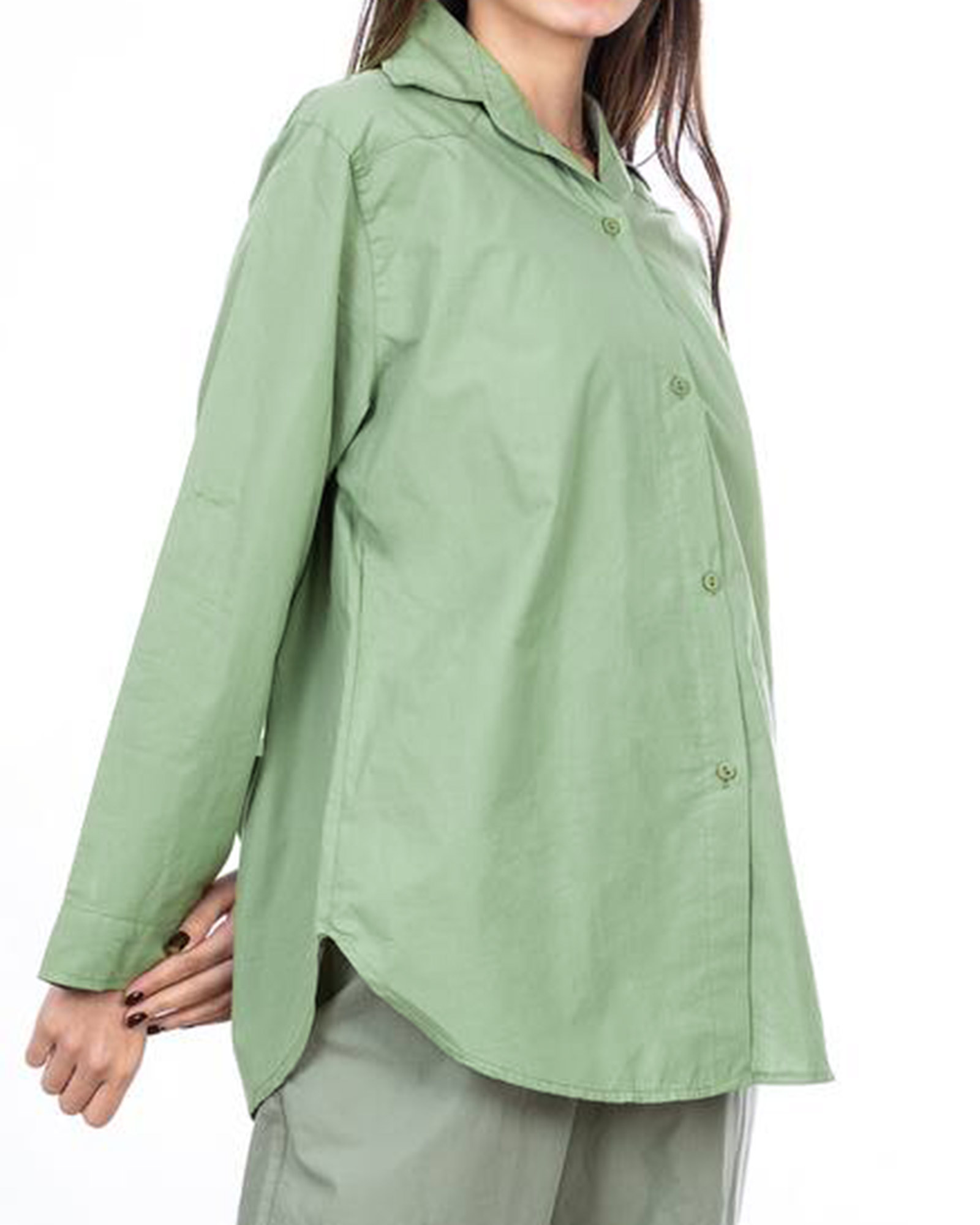 شومیز بیسیک زنانه 2313 - سبز دریایی