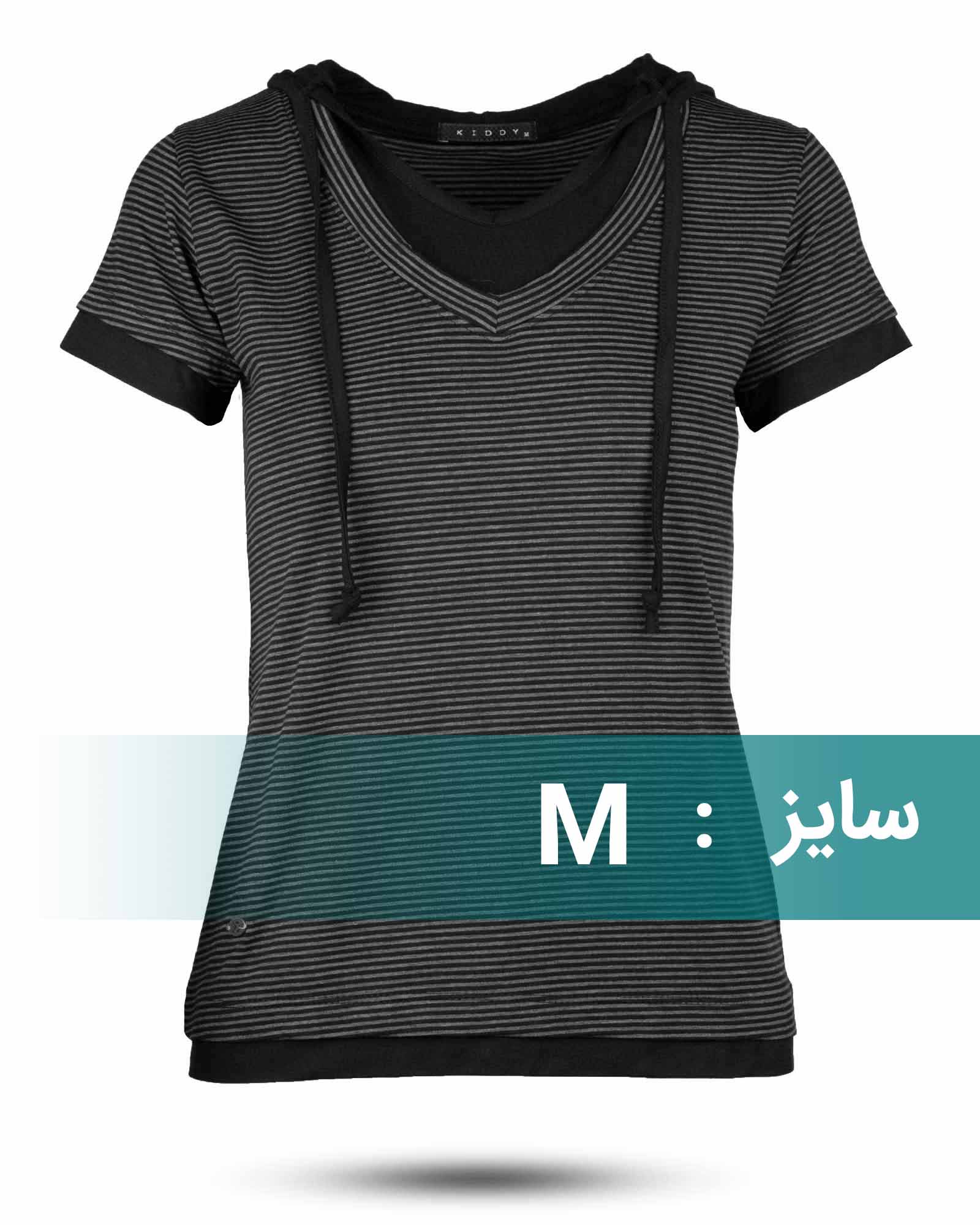 تیشرت زنانه 1295 - مشکی